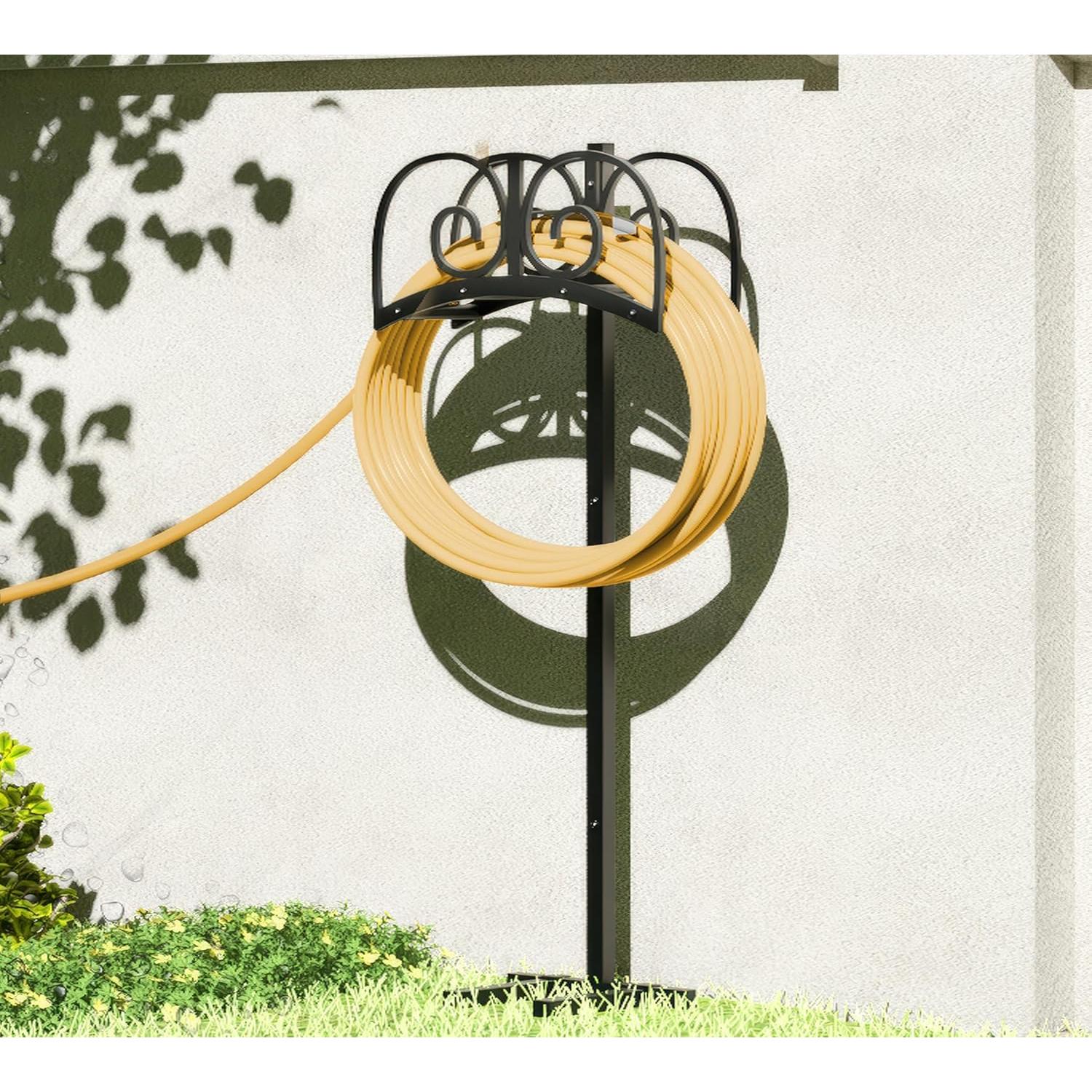 Soporte de Manguera de Jardín Calidola con 4 Picos - 45.72m