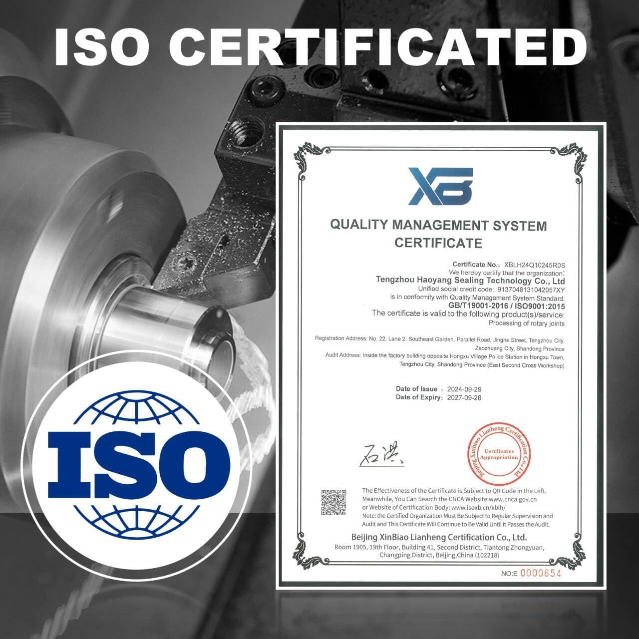 Carrete de Manguera 1" FXF Alater con Engrase Zerk ISO 9001