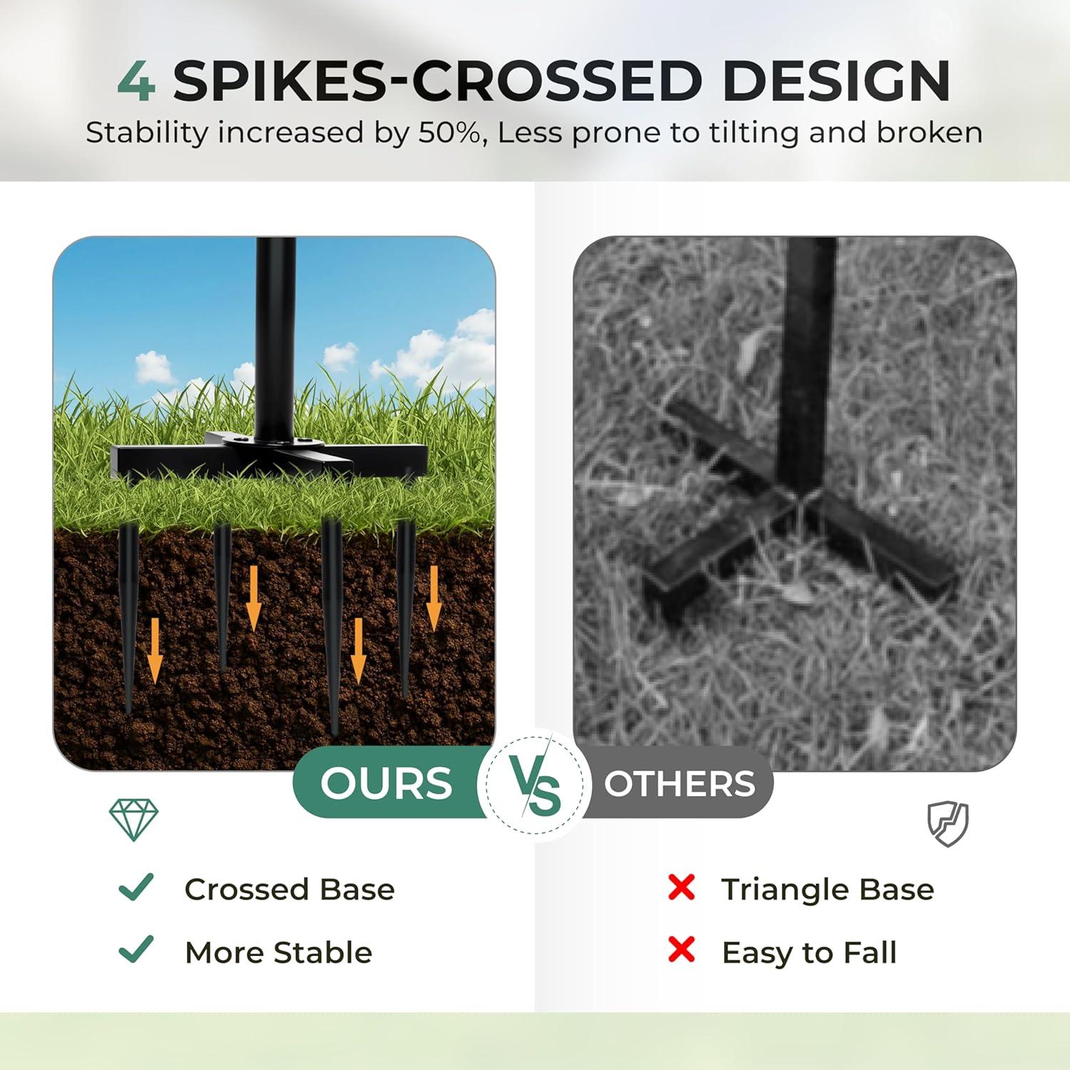 Carrete de Manguera de Jardín Favormony 30.48m Ajustable