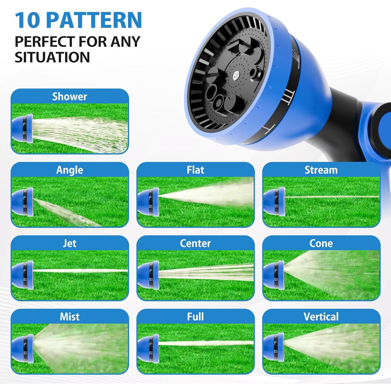 Carrete de Manguera de Jardín Retráctil HANDT 15.24 m Gris