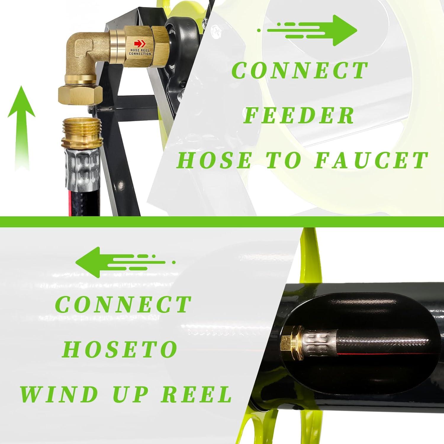 Carrete de Manguera de Jardín CXCESNS 400 pies Montaje Pared