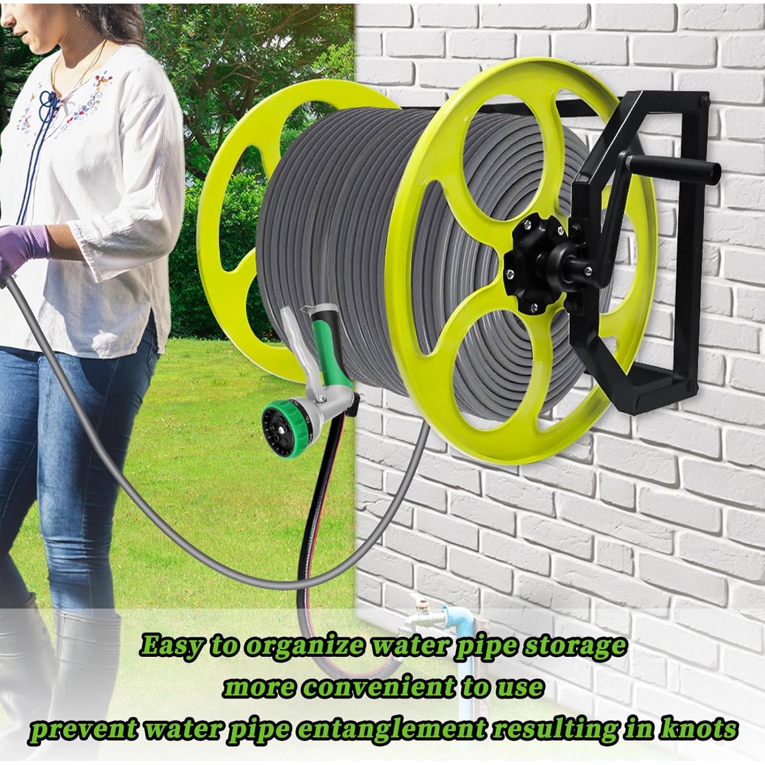 Carrete de Manguera de Jardín CXCESNS 400 pies Montaje Pared