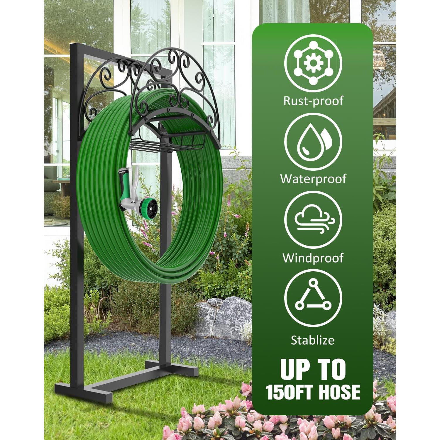 Soporte de Manguera de Jardín Breeze Touch 88.90 cm Alta Resistencia