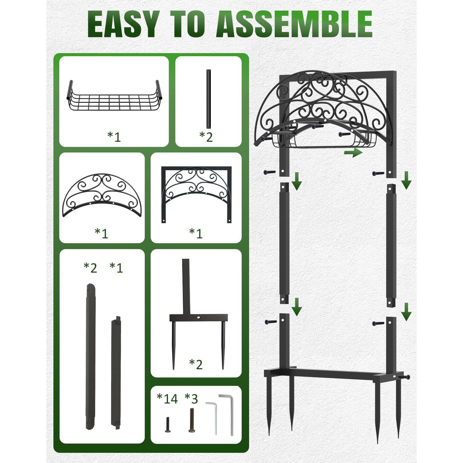Soporte de Manguera de Jardín Breeze Touch 88.90 cm Alta Resistencia