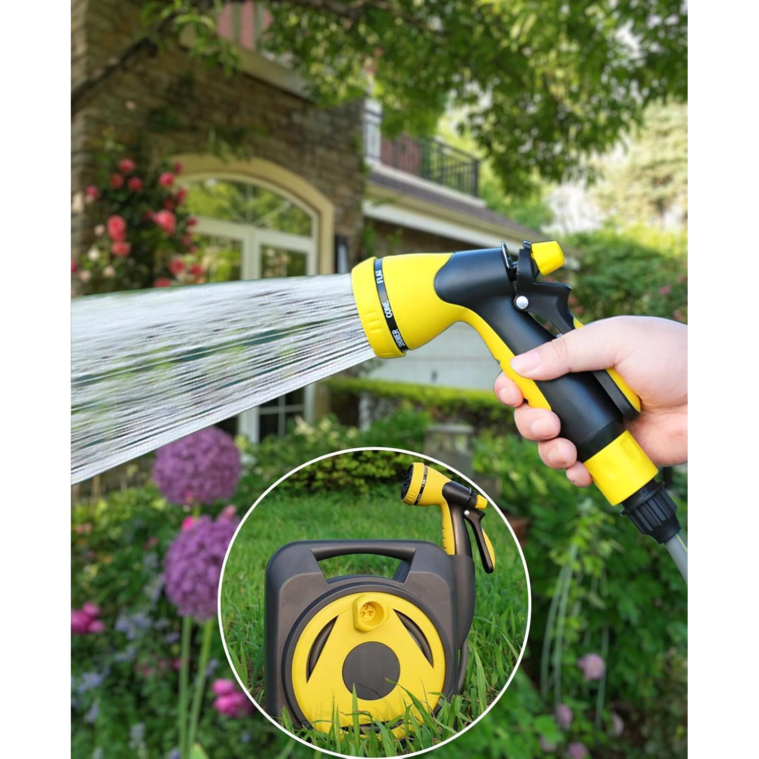 Manguera de Jardín Expandible AiPertop 15m con Boquilla 8 Modos