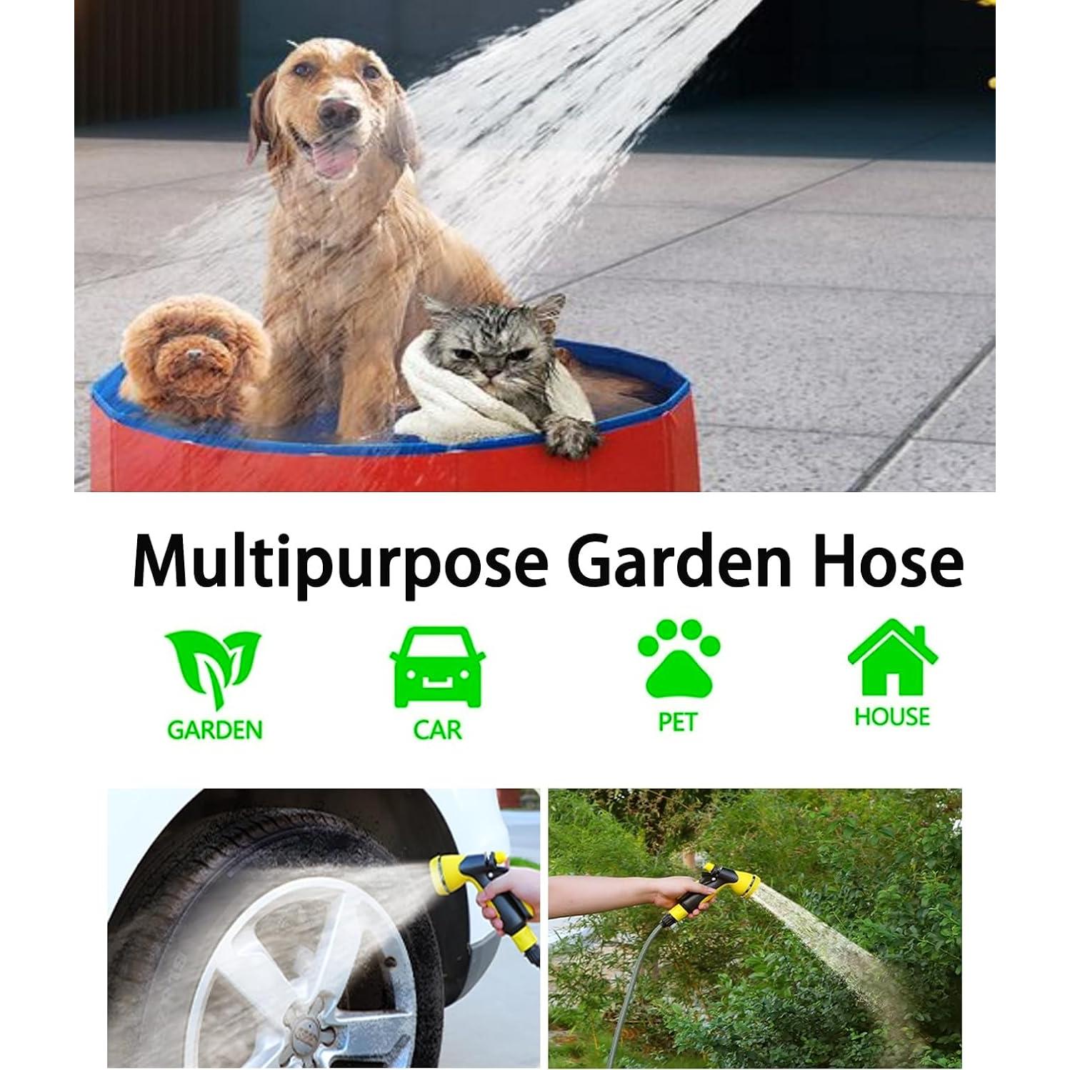 Manguera de Jardín Expandible AiPertop 15m con Boquilla 8 Modos