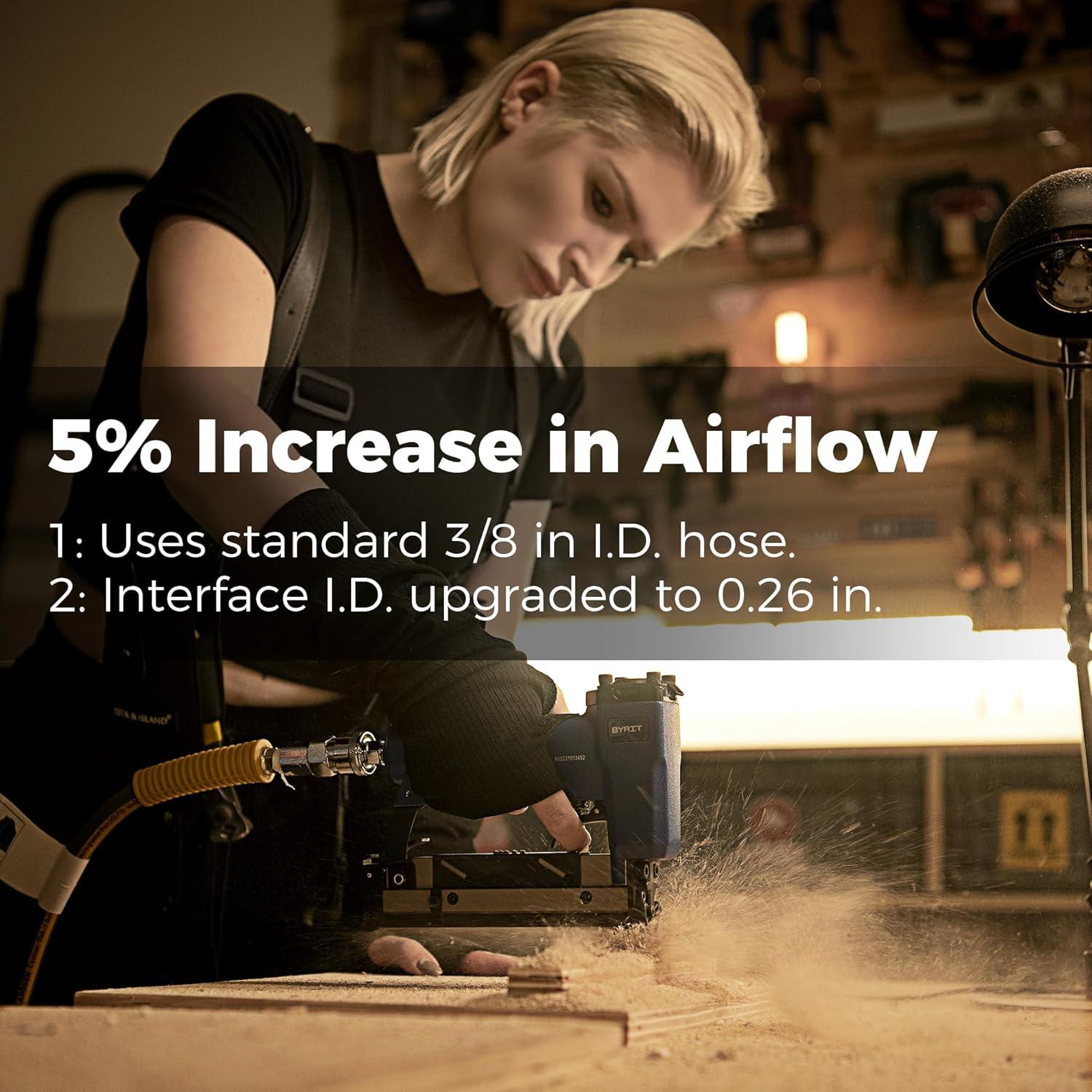 Carrete de Manguera de Aire GLAHODEN 30.48 m 9.53 mm Retráctil