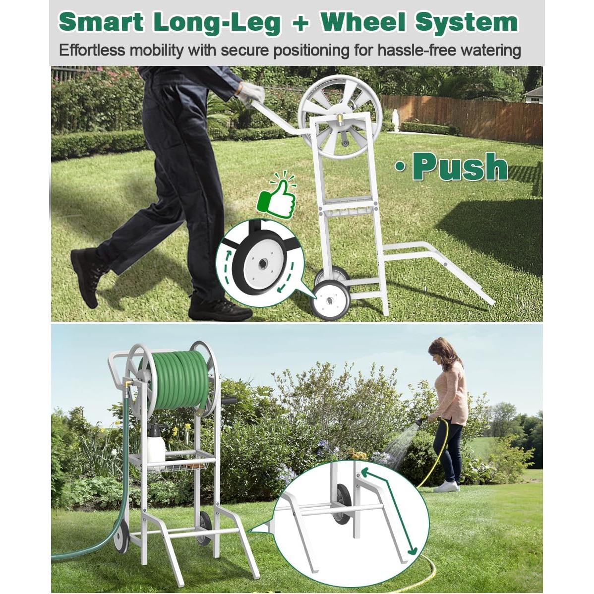 Carro Enrollador de Manguera Artigarden 38.1 m Blanco