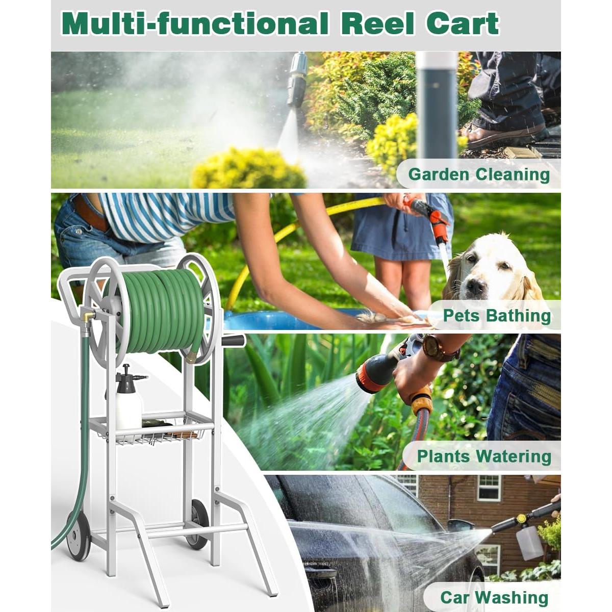 Carro Enrollador de Manguera Artigarden 38.1 m Blanco