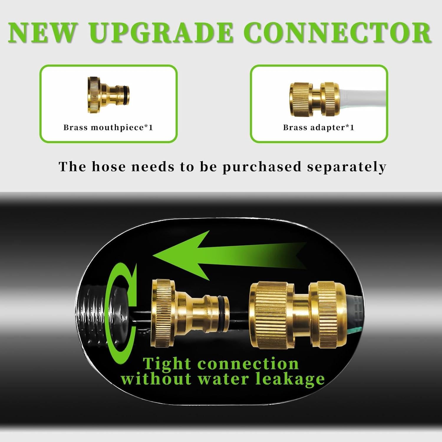 Carrete de Manguera de Jardín CXCESNS 400 pies Acero Inoxidable