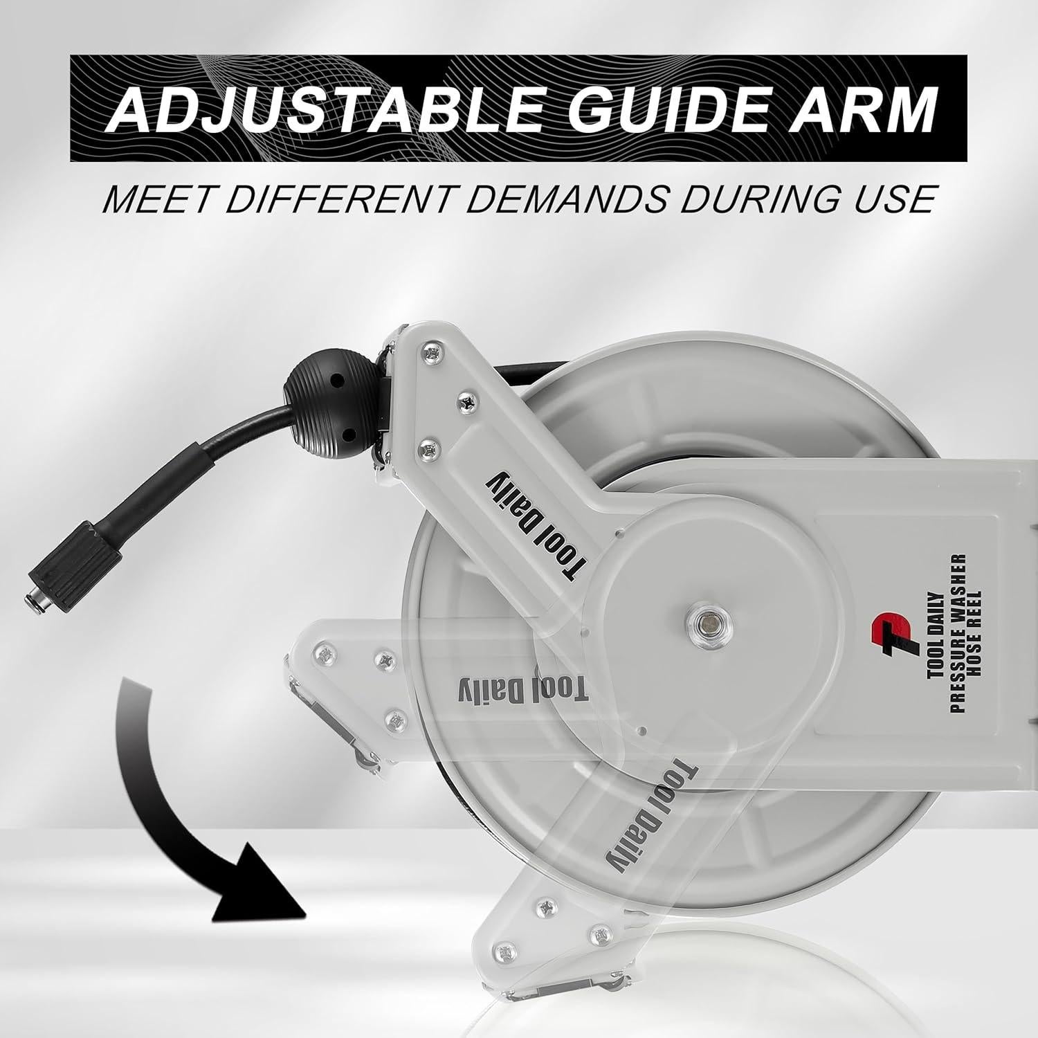 Carrete de Manguera de Presión Tool Daily 60FT Auto-Rebobinado
