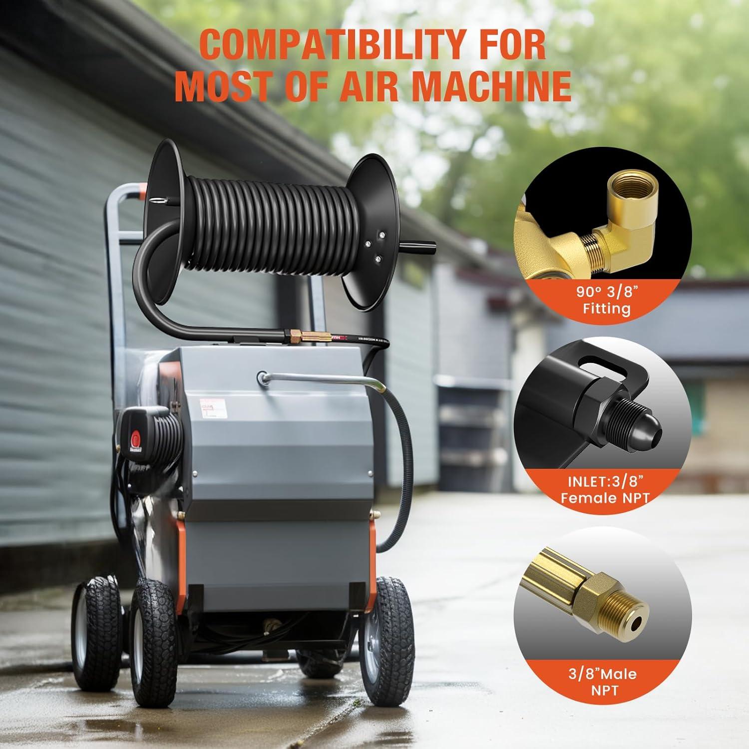 Carrete de Manguera de Alta Presión BreAro 30.48 m 4000 PSI