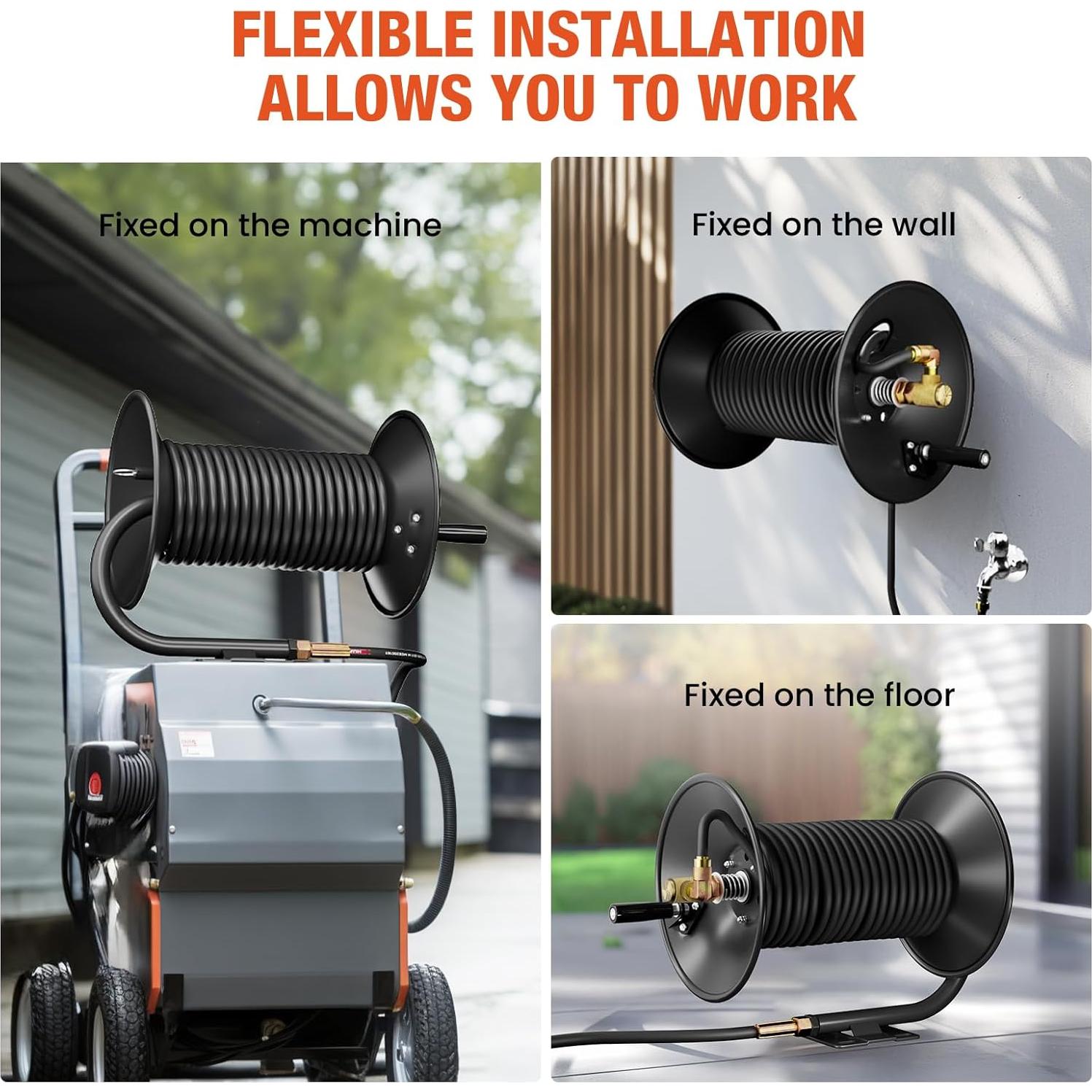 Carrete de Manguera de Alta Presión BreAro 30.48 m 4000 PSI