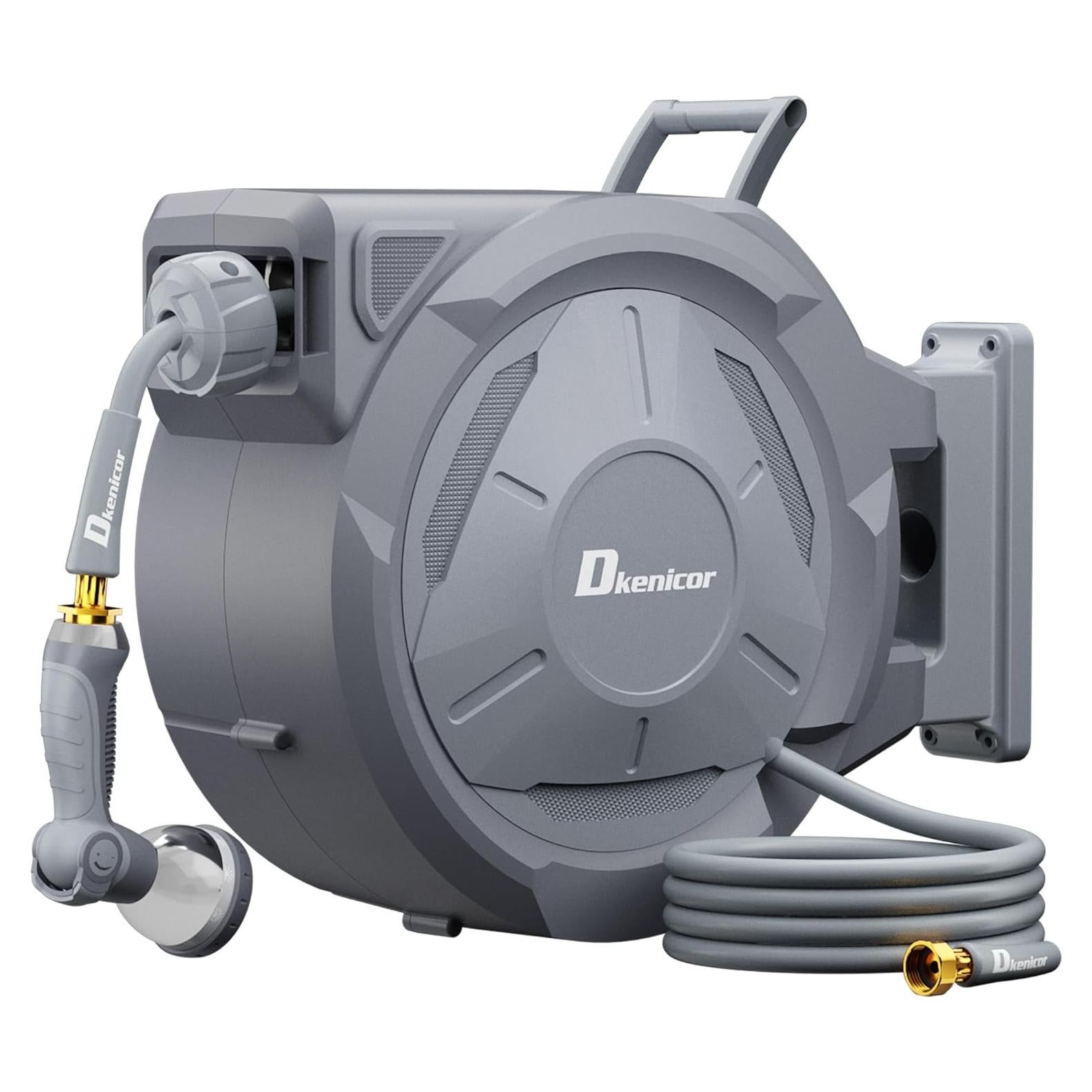 Carrete de Manguera Retráctil Dkenicor 1/2" x 45.72 m Pared