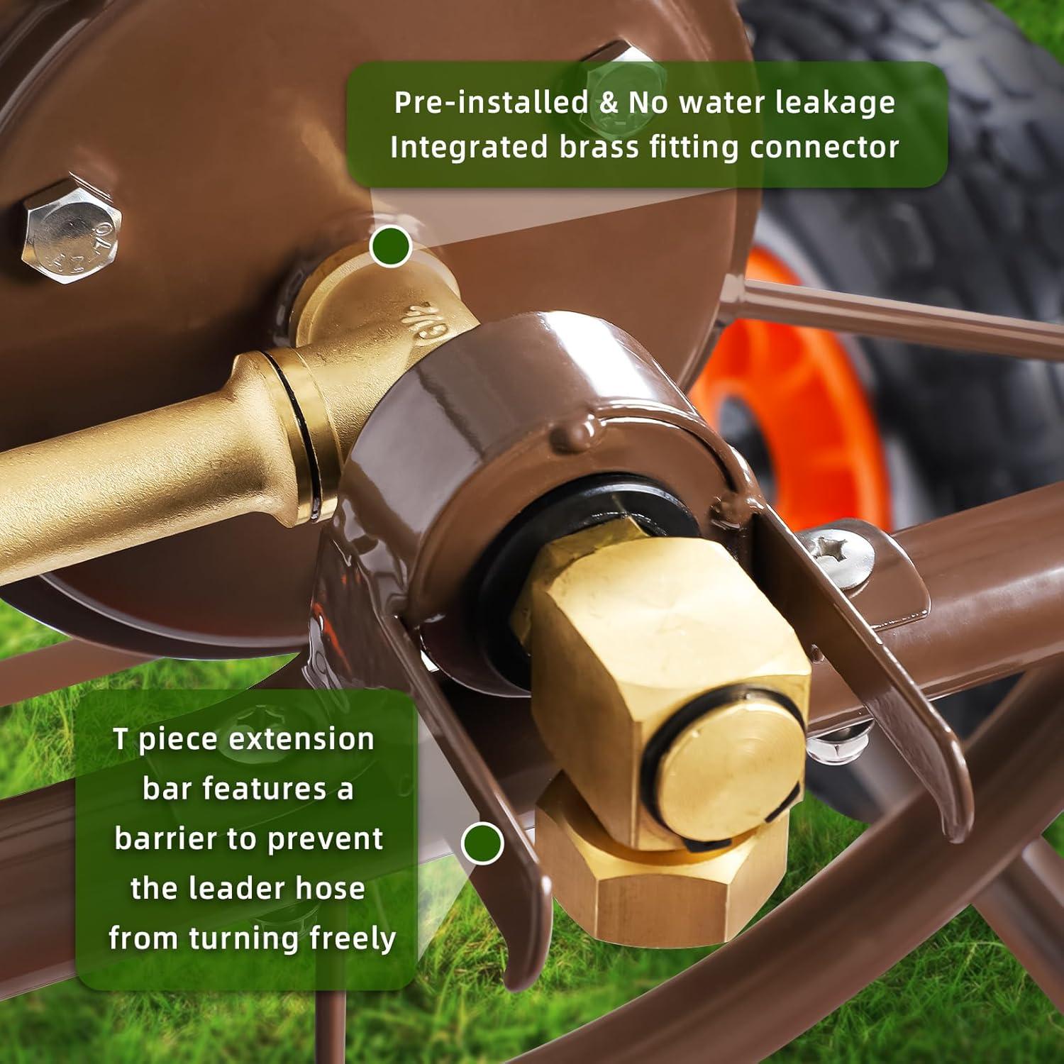 Carro de Manguera de Jardín WERMAH 2025, Soporta 300 pies