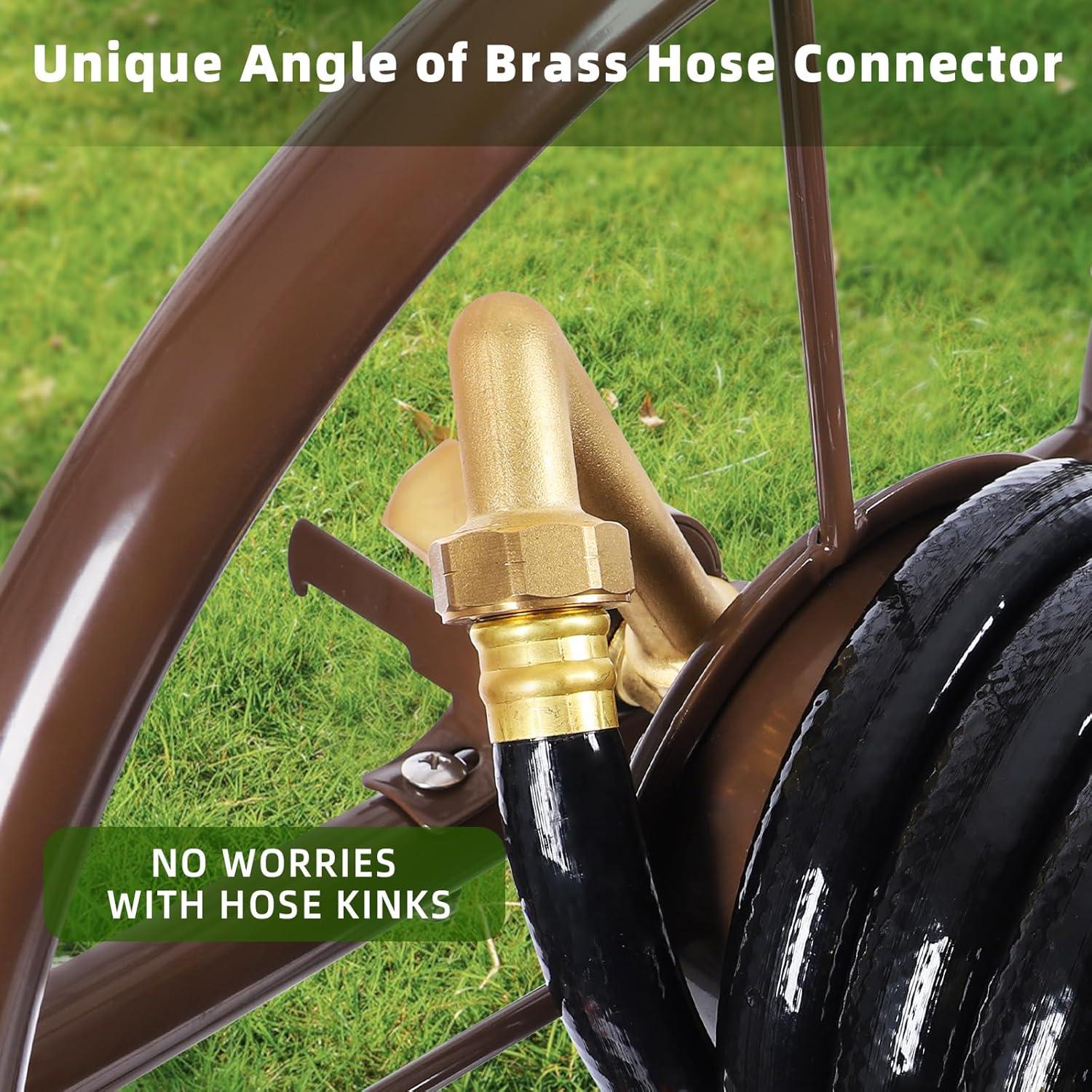 Carro de Manguera de Jardín WERMAH 2025, Soporta 300 pies