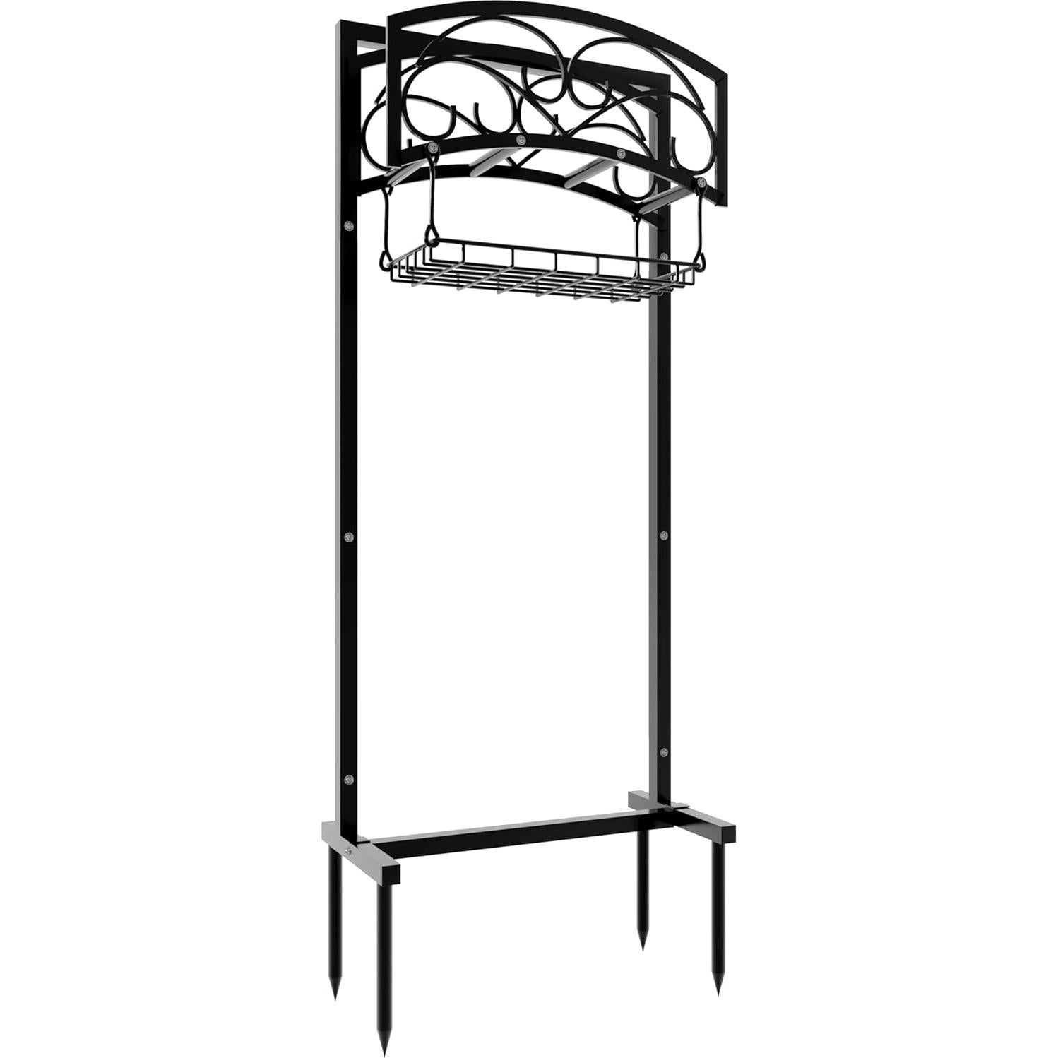 Soporte para Manguera de Jardín Fire Beauty, Acero, 54.86m