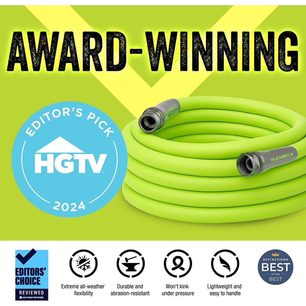 Manguera de Jardín Flexzilla 0.91m Ligera y Flexible para Todo Clima