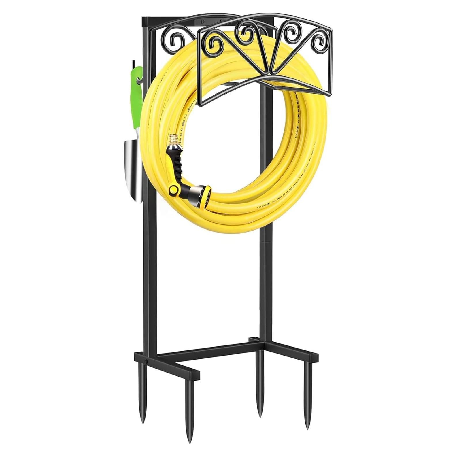 Soporte para Manguera de Jardín TomCare Metal 4 Picos 150 PIES