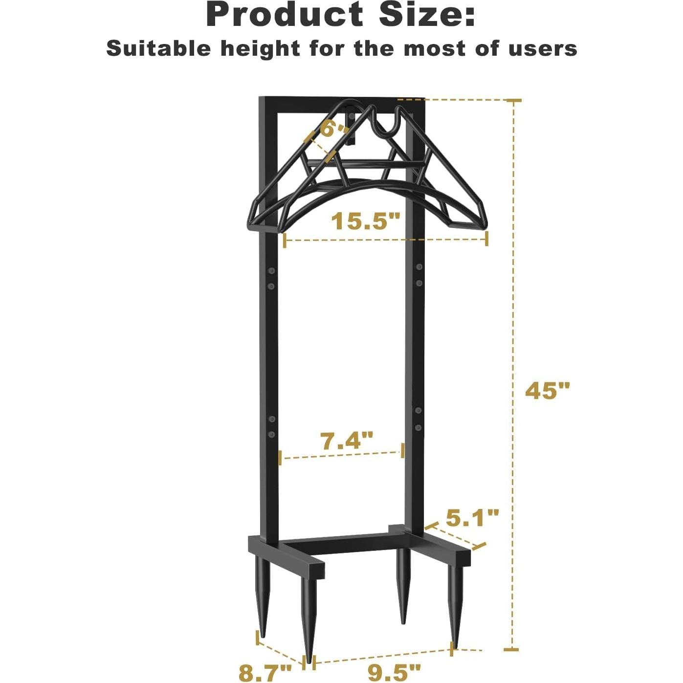 Soporte de Manguera de Jardín Artigarden 150 pies Metal Negro