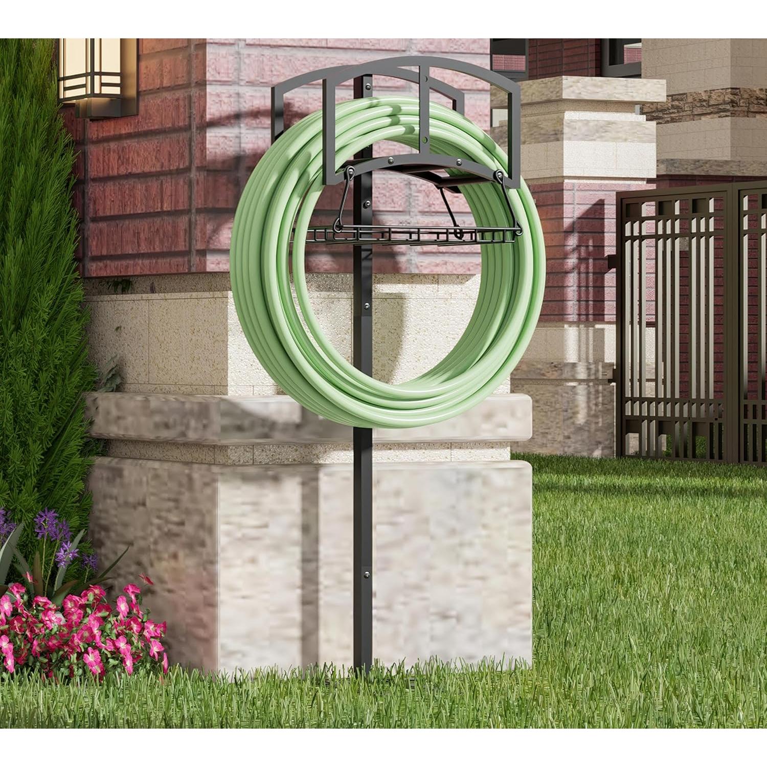 Soporte para Manguera de Jardín CALIDOLA 150FT Negro