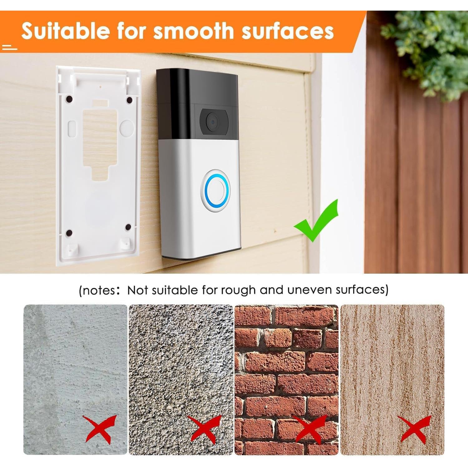 Soporte Adhesivo para Timbre de Video Ring 2da Gen - Blanco