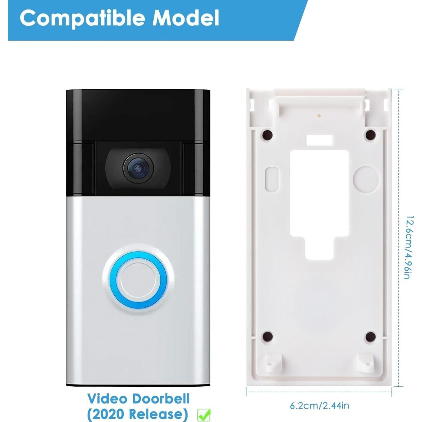 Soporte Adhesivo para Timbre de Video Ring 2da Gen - Blanco