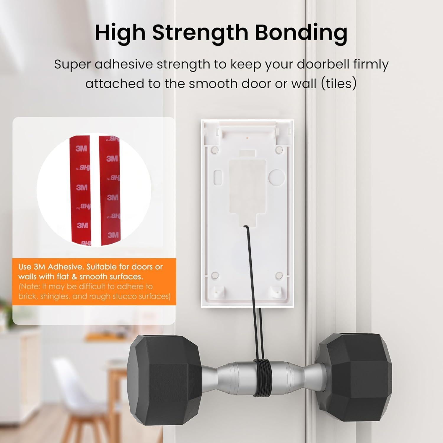 Soporte Adhesivo para Timbre de Video Ring 2da Gen - Blanco