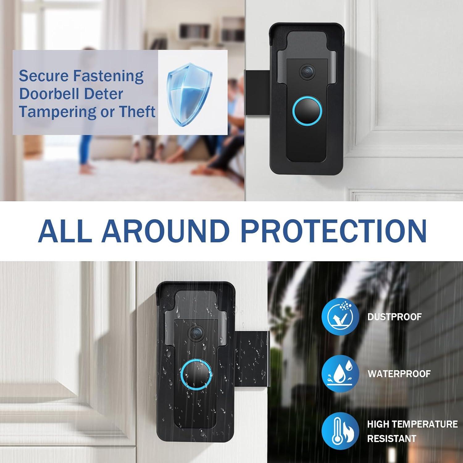 Soporte de timbre de video LTAXAF sin perforaciones 14.48x6.99cm