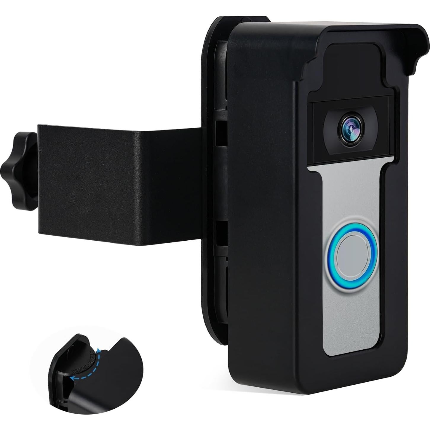 Soporte de timbre de video LTAXAF sin perforaciones 14.48x6.99cm