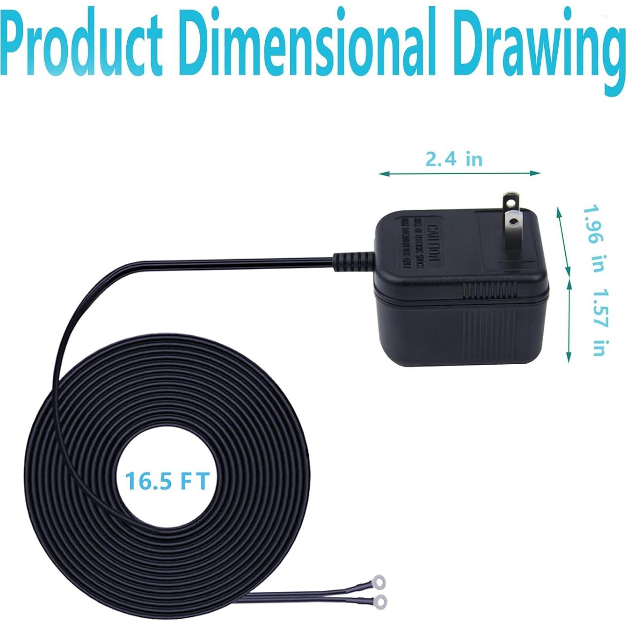 Transformador 18V SHMDSO para Timbre Eufy Nest WYZE 5m