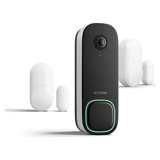 Cámara de Timbre de Video Inteligente Ecobee con 2 Sensores