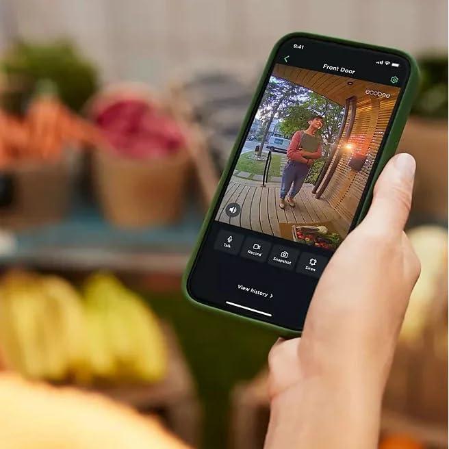 Cámara de Timbre de Video Inteligente Ecobee con 2 Sensores