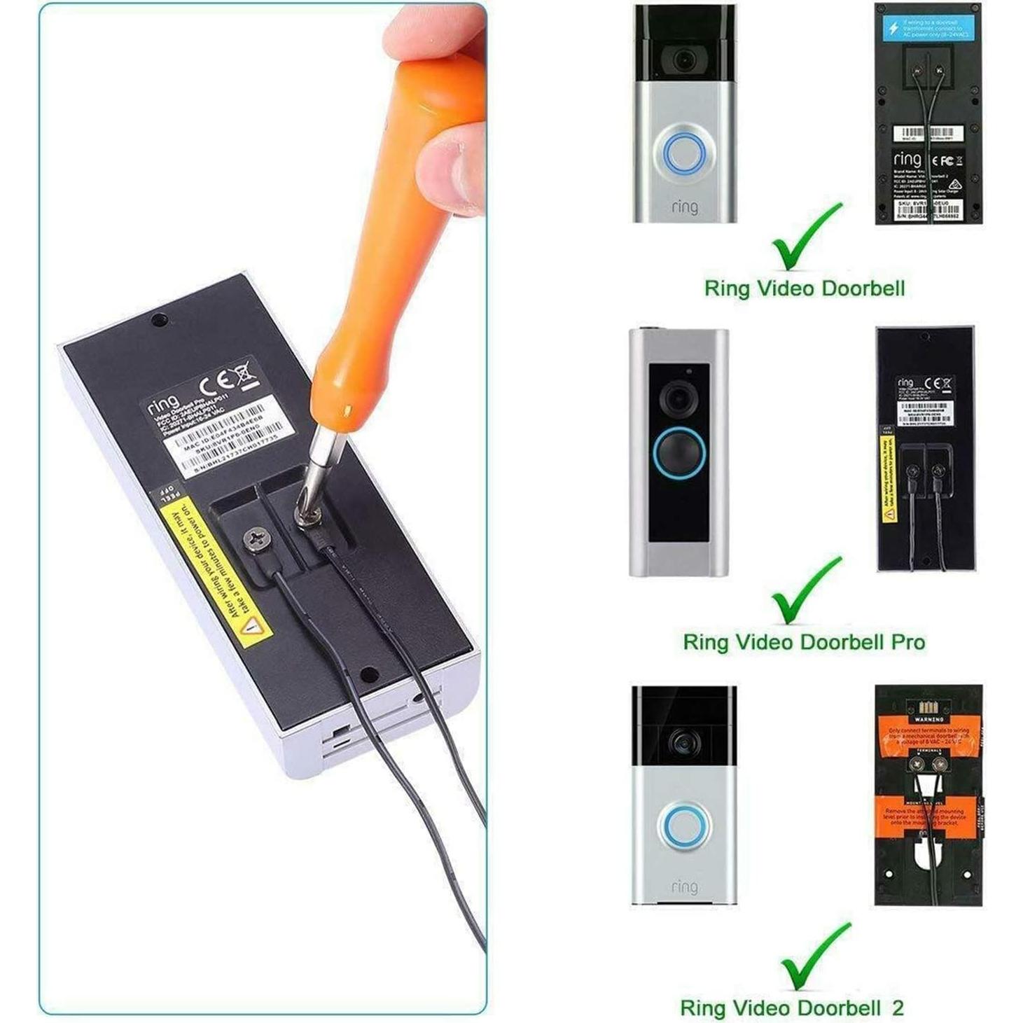 Transformador de Timbre 18V Solsinsy con Cable de 8m