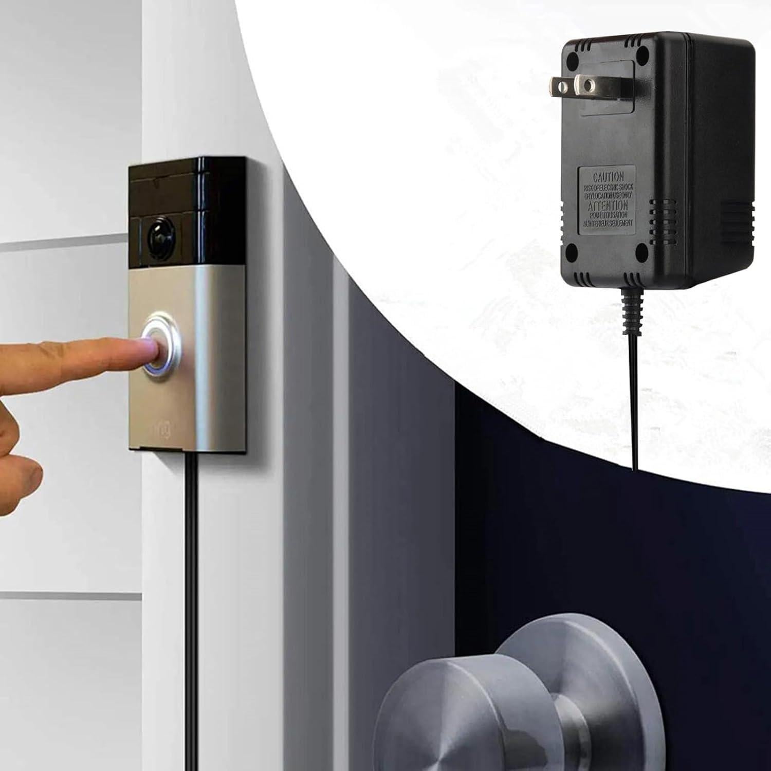 Transformador de Timbre 18V Solsinsy con Cable de 8m