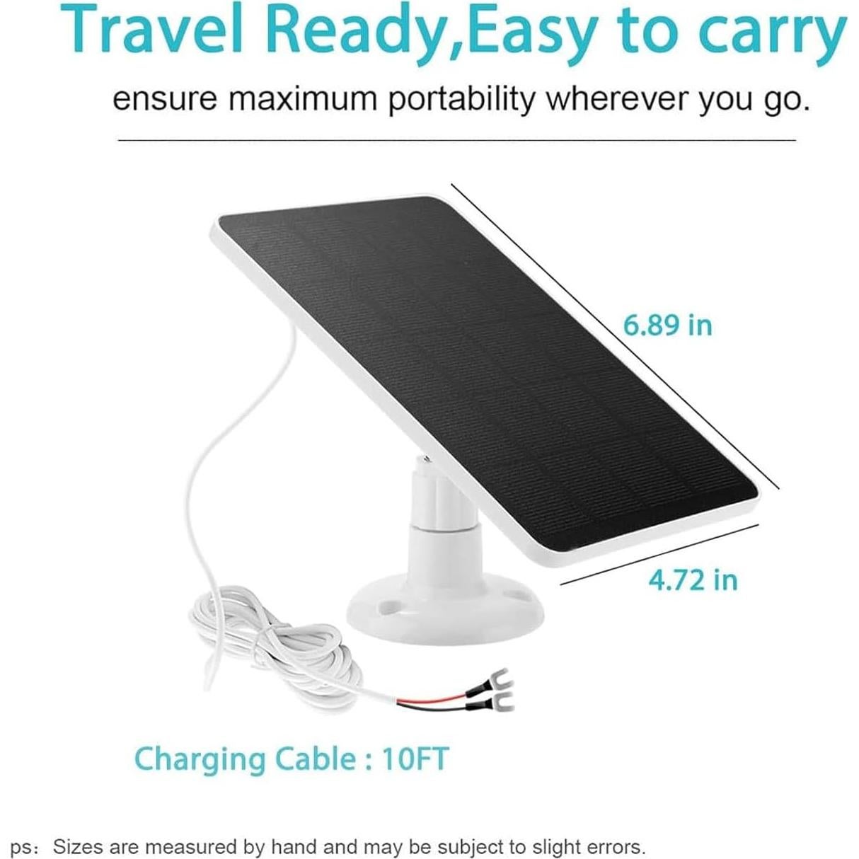 Cargador Solar JTLB 10W para Timbres Google Nest y 2K