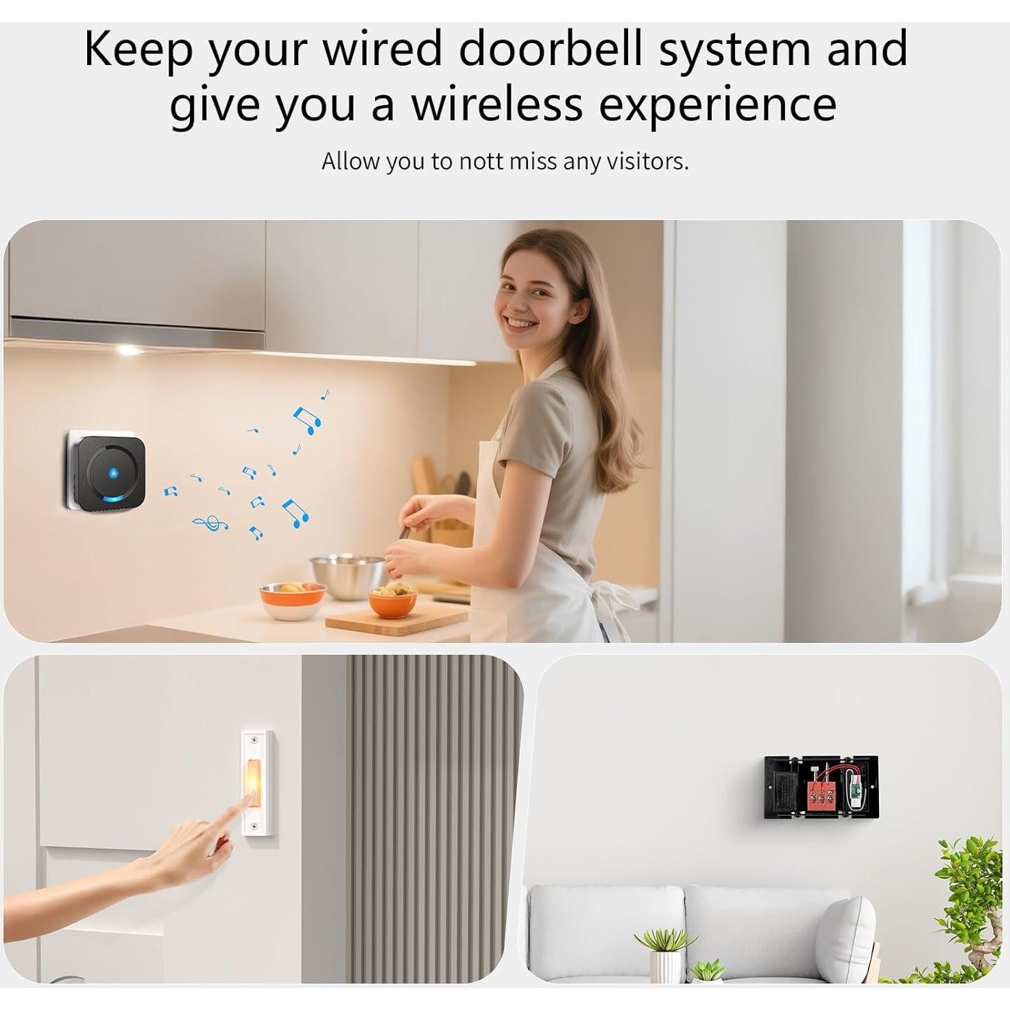 Timbre Inalámbrico Google Nest 2da Generación con Receptores