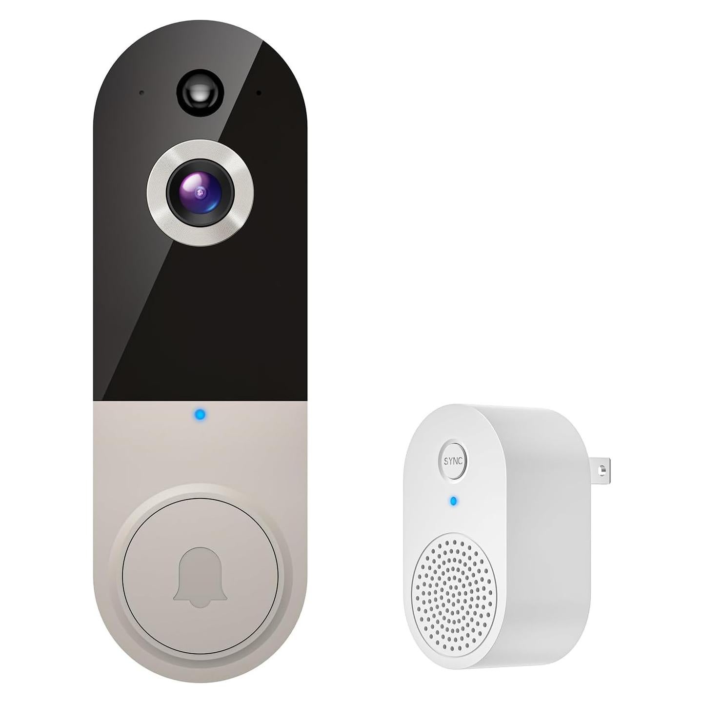 Cámara de Timbre de Video 1080P BoilNano Inalámbrica con Visión Nocturna