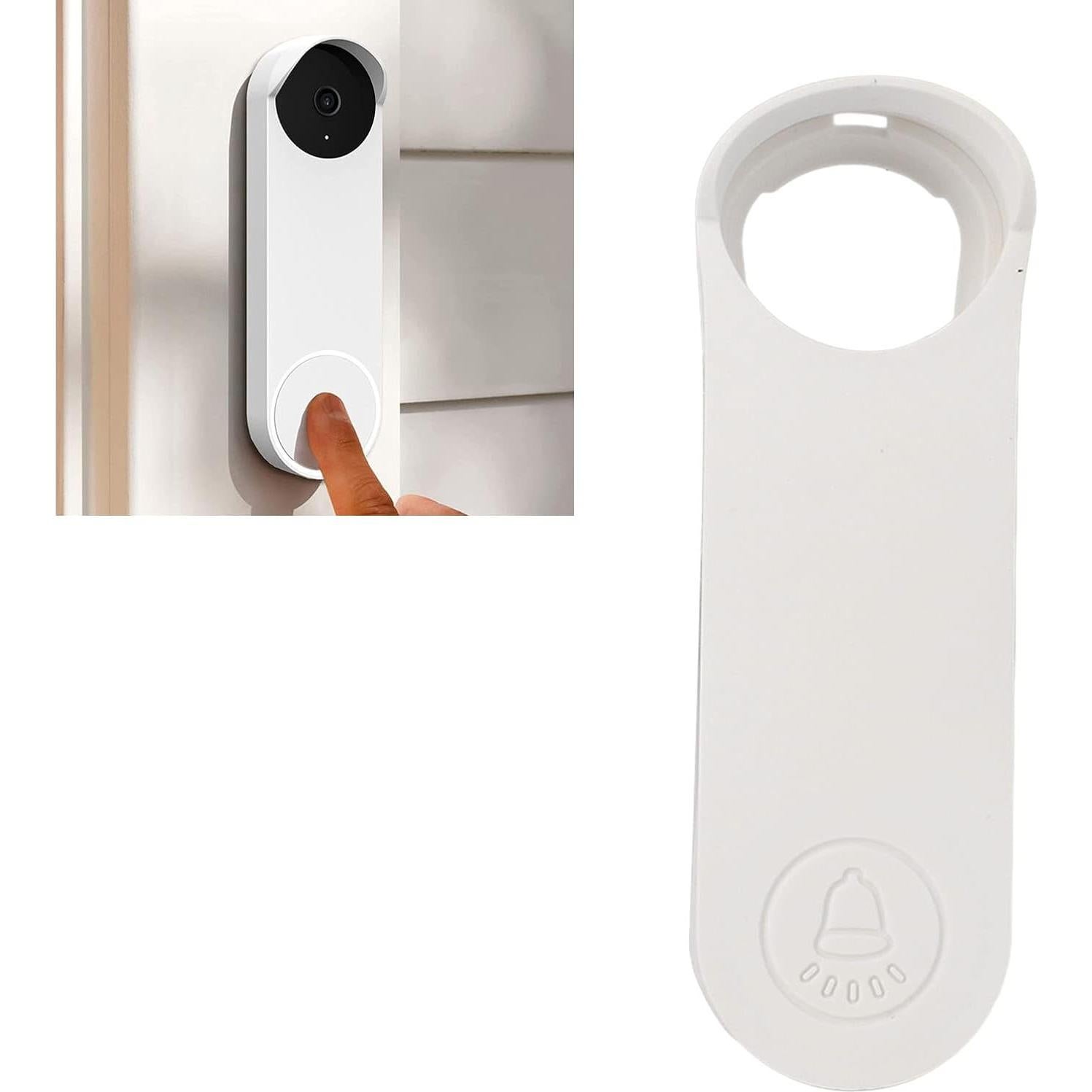 Funda de Silicona para Timbre Google Nest Hello - Color Blanco Off