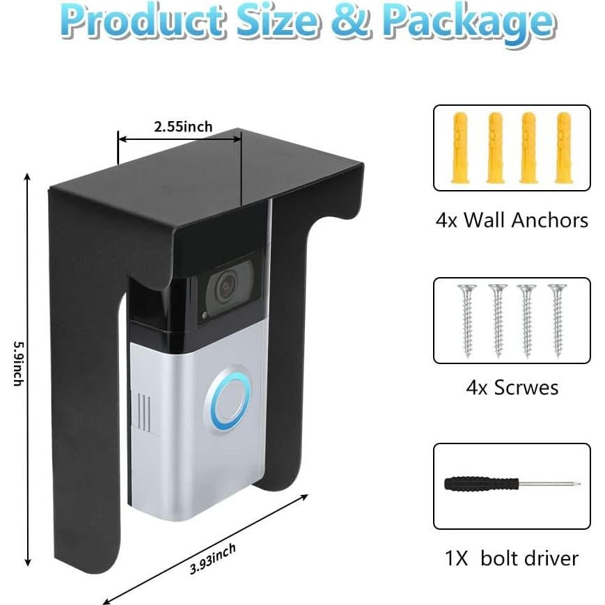 Cubierta de Lluvia para Timbre Compatible Blink Google Nest Arlo