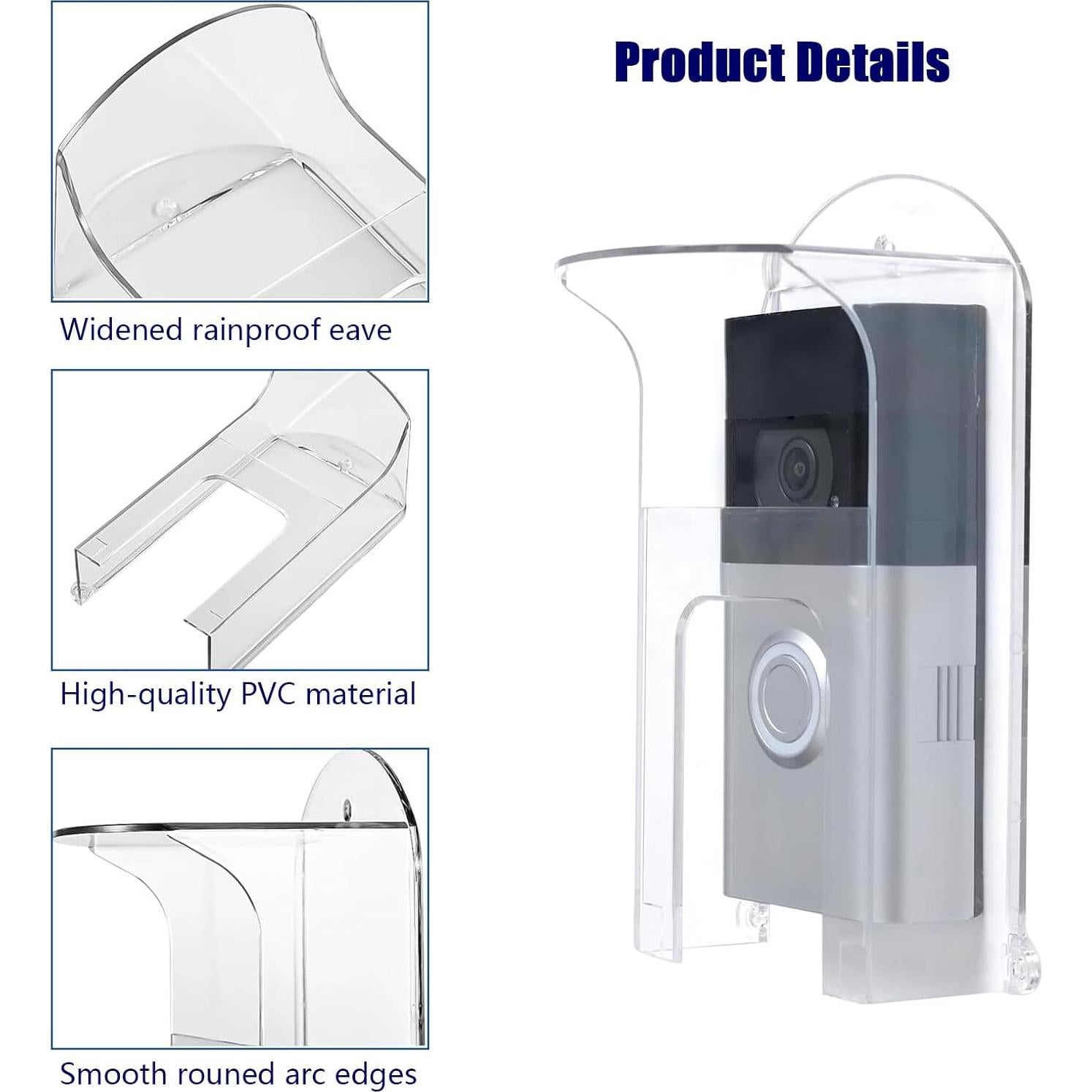 Cubierta de Lluvia para Timbre Compatible Blink Google Nest Arlo