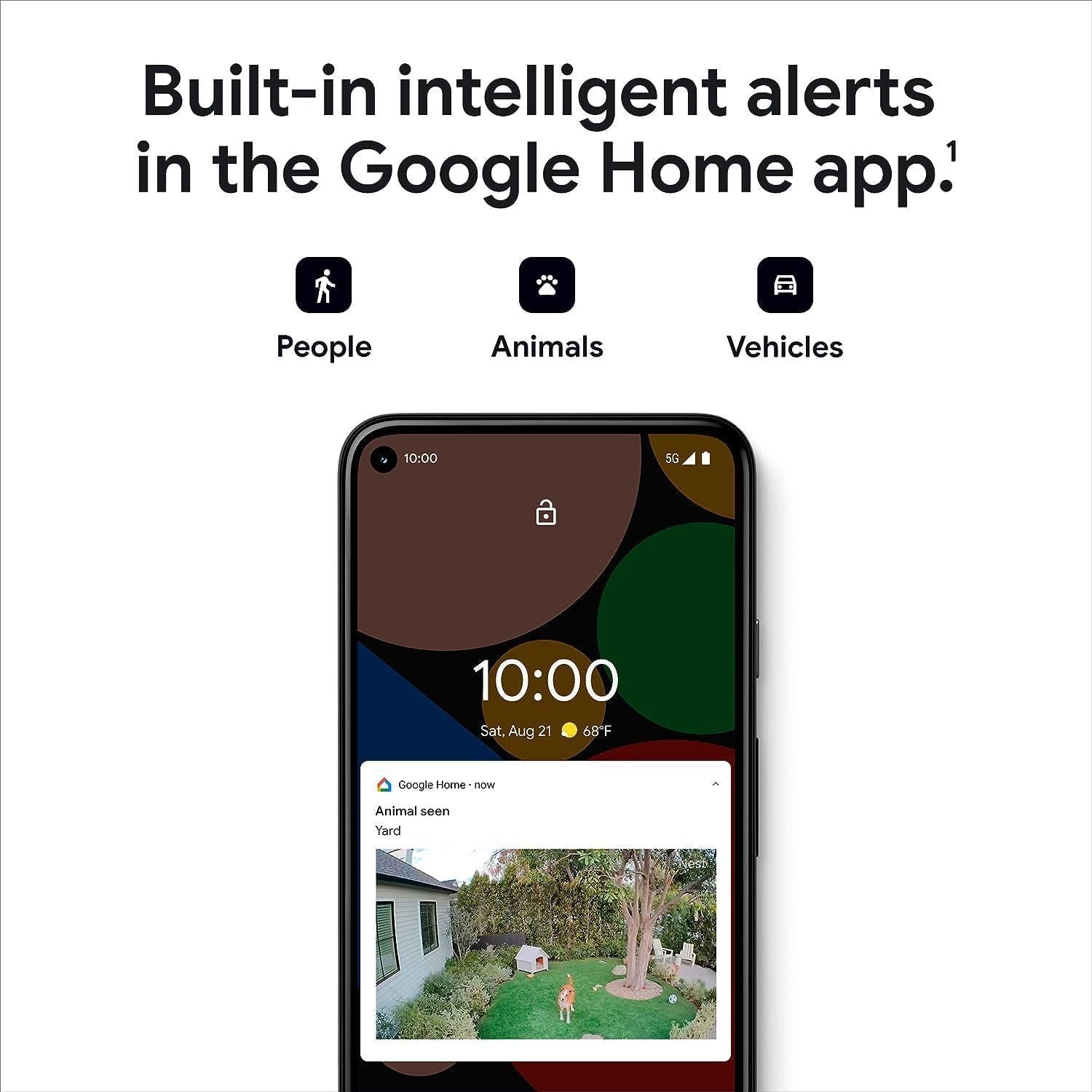 Cámara de Seguridad Google Nest 2da Generación - Paquete de 6 - Blanco