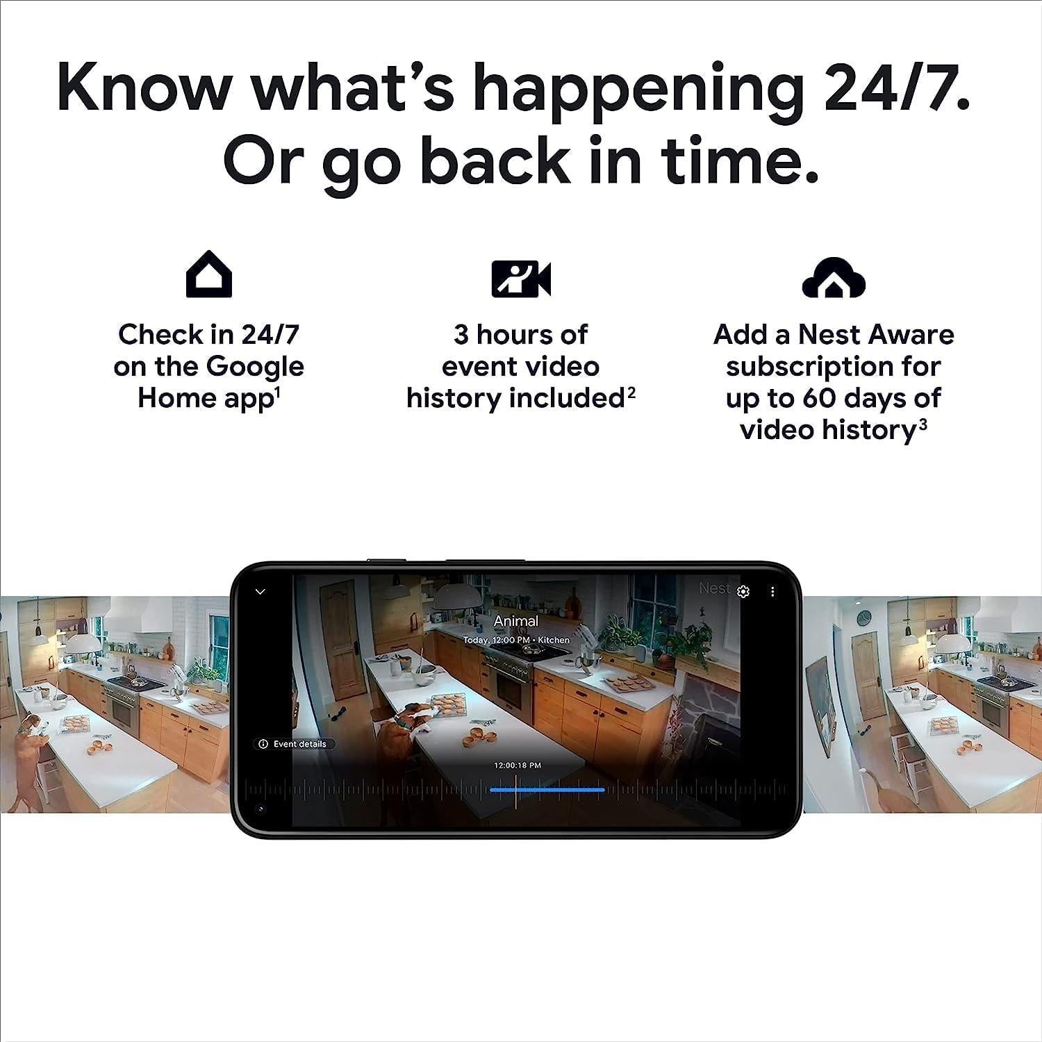 Cámara de Seguridad Google Nest 2da Generación - Paquete de 6 - Blanco