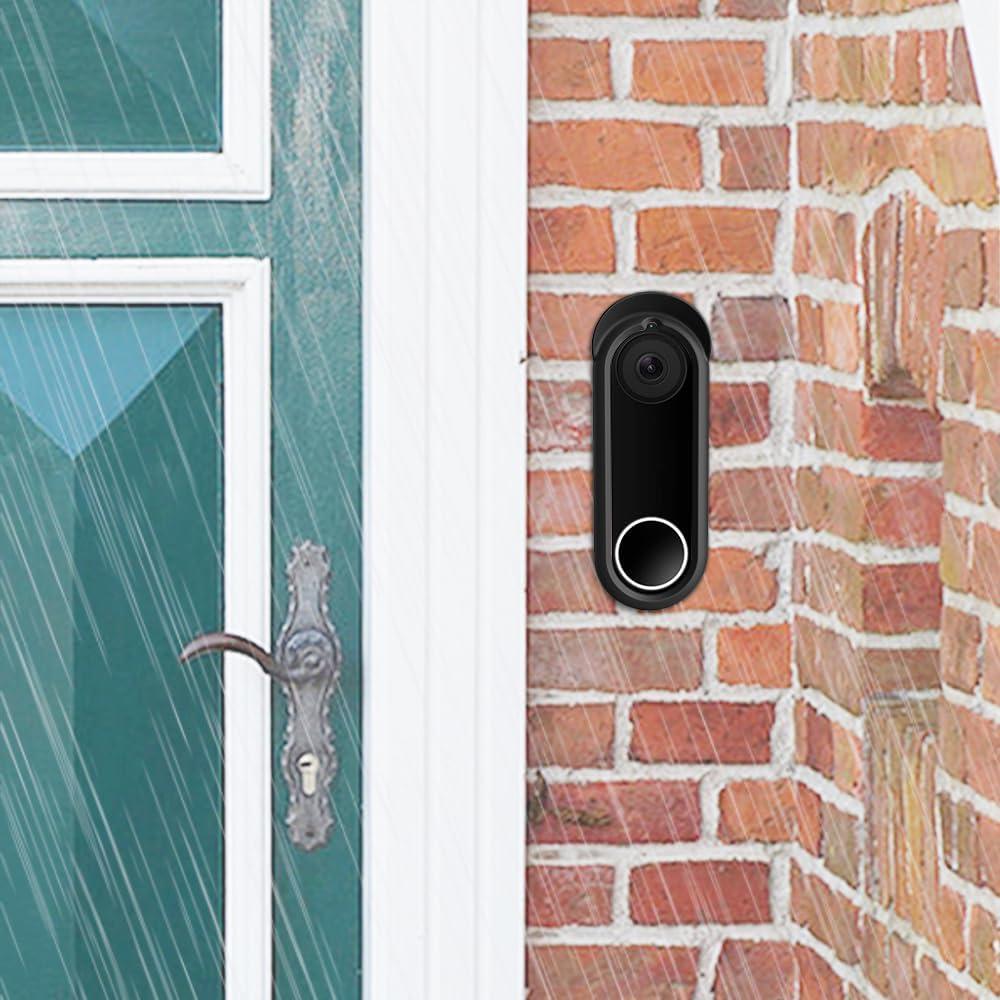 Funda de Silicona Fintie para Timbre Google Nest 1ª/2ª Gen Negra