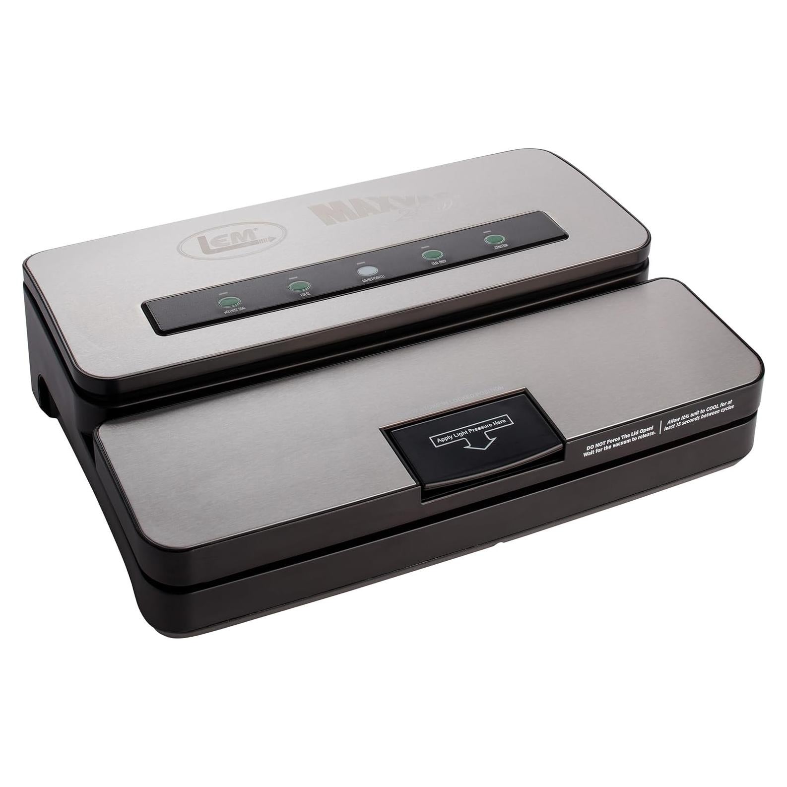 Sellador al Vacío LEM MaxVac 250 Acero Inoxidable 220W