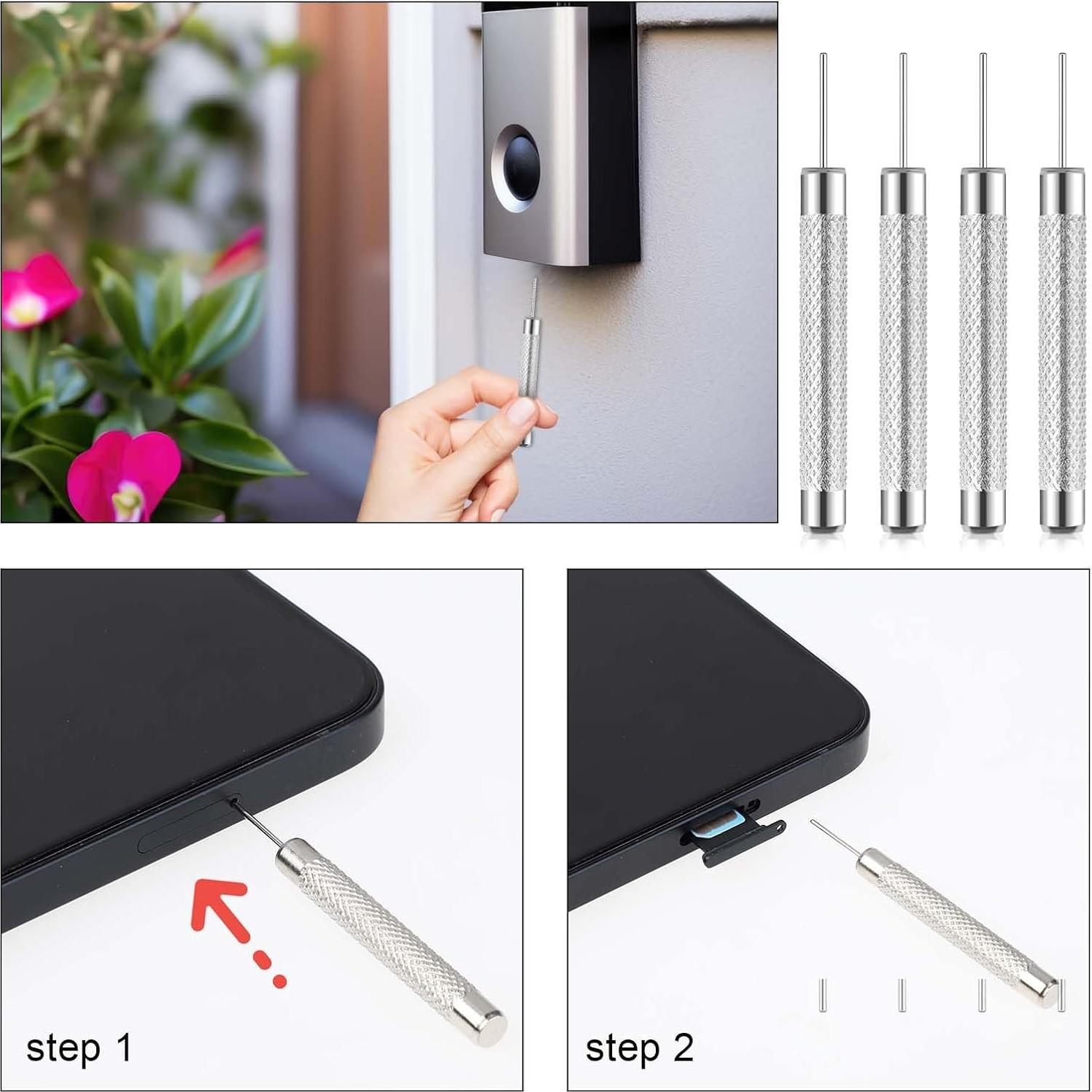 4 Piezas de Clave de Timbre Cilíndrica Abeillo 0.8mm