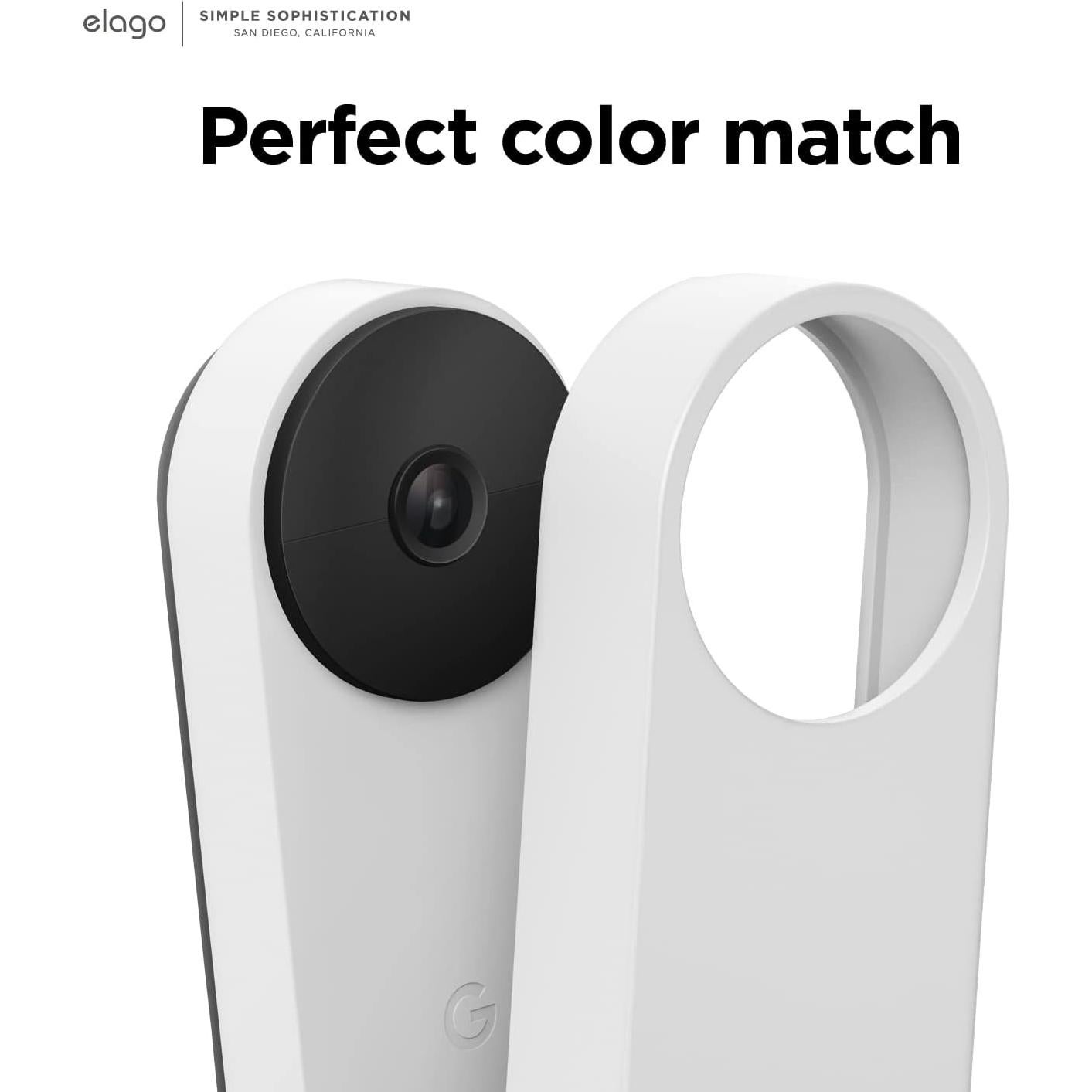 Funda de Silicona elago para Google Nest Hello 2021 - Nieve