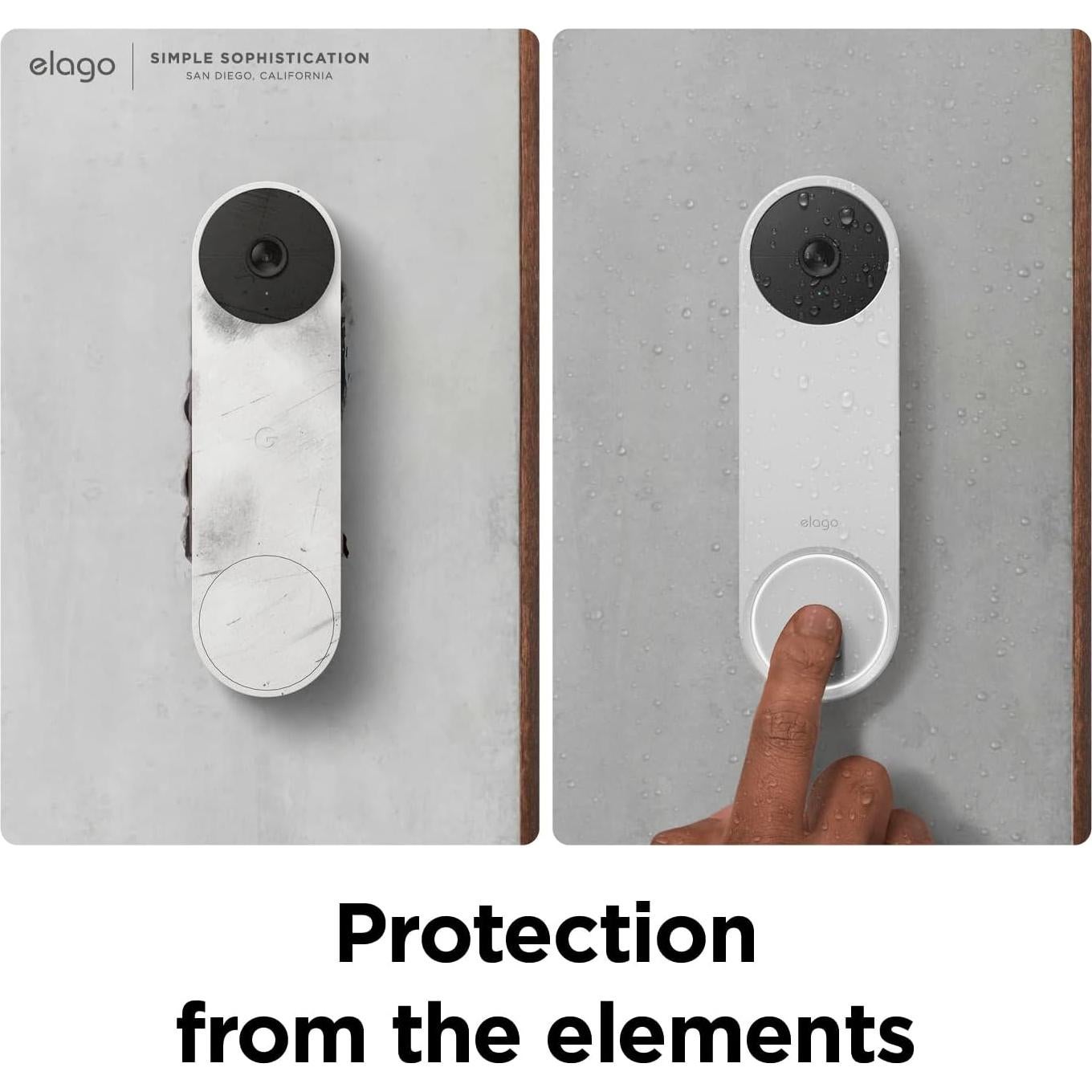 Funda de Silicona elago para Google Nest Hello 2021 - Nieve