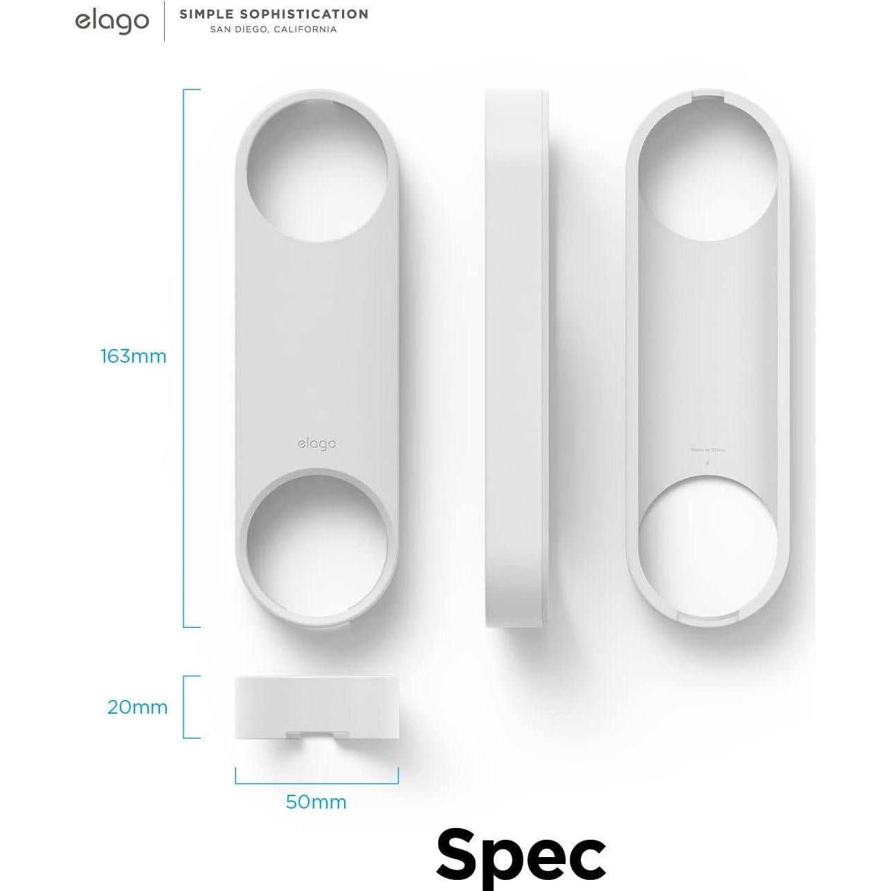 Funda de Silicona elago para Google Nest Hello 2021 - Nieve