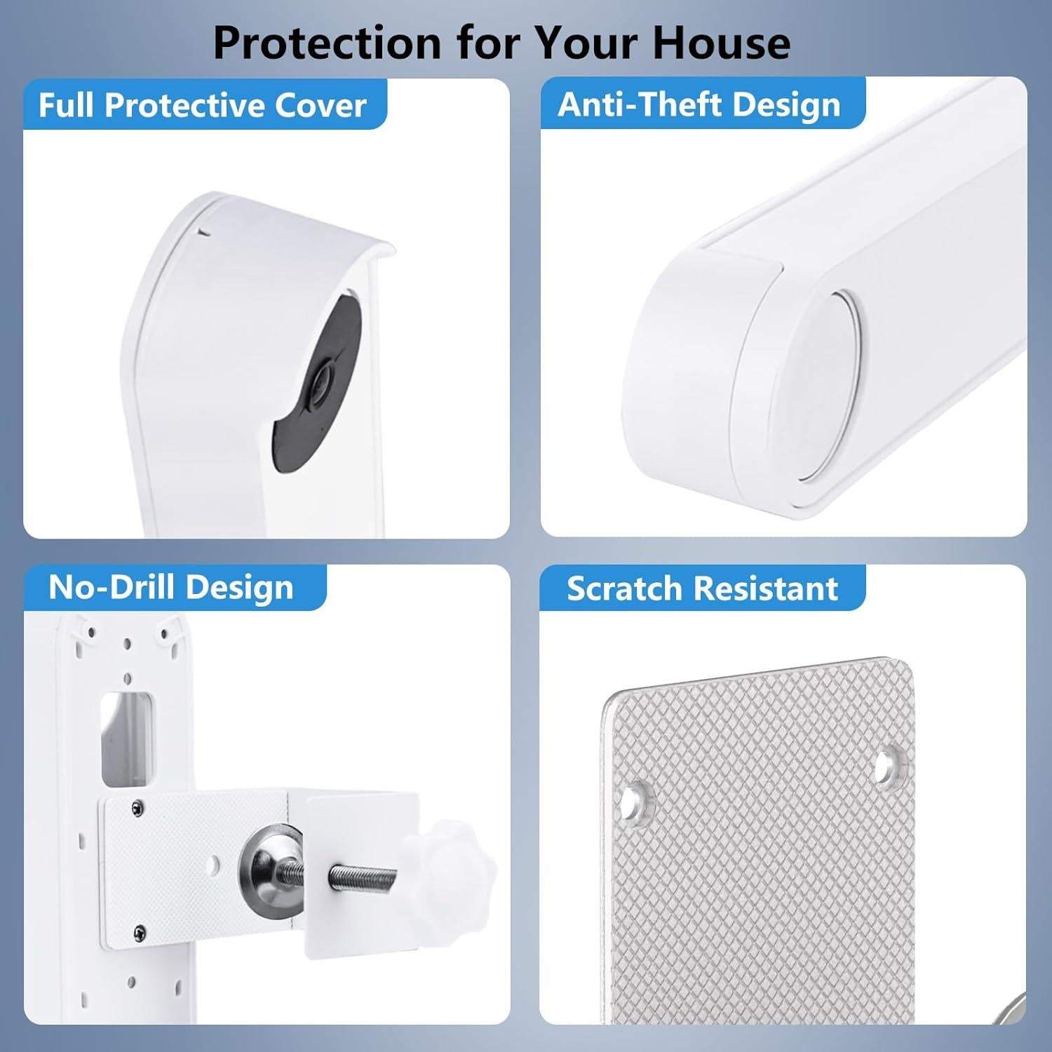 Soporte Antirrobo para Timbre Google Nest Batería - Montaje Sin Taladro